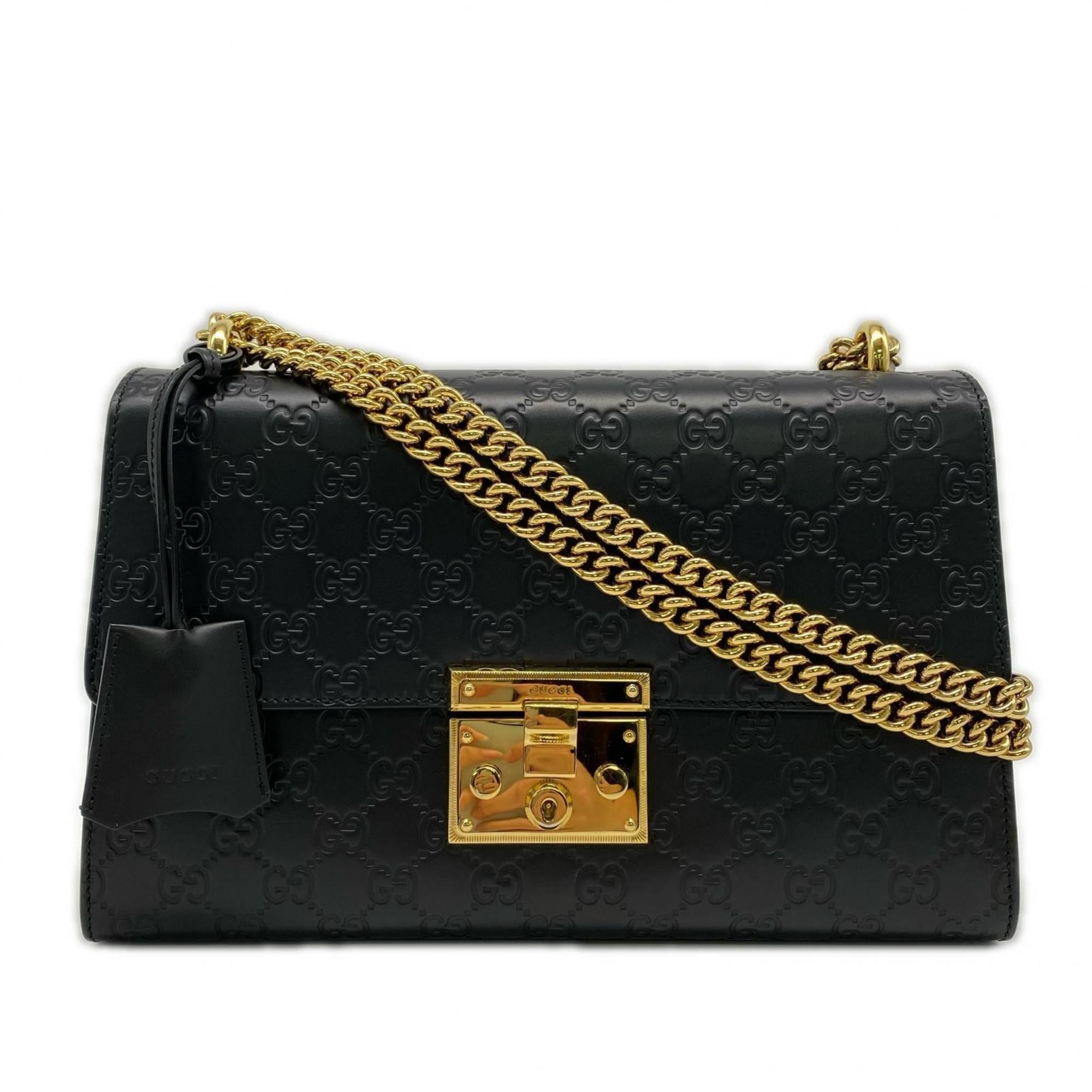 Gucci Black Leather Shoulder Bag (Pre-Owned)