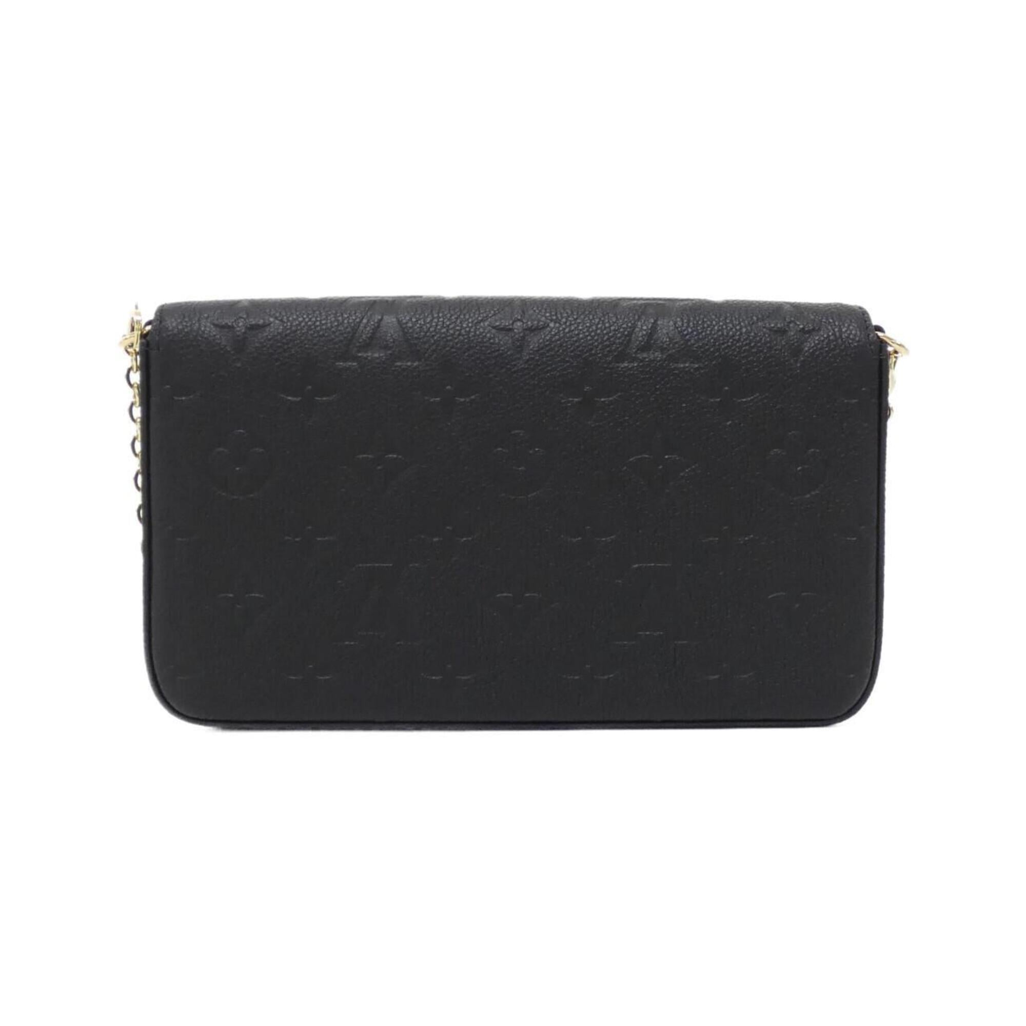 Louis Vuitton Black Leather Shoulder Bag (Pre-Owned)
