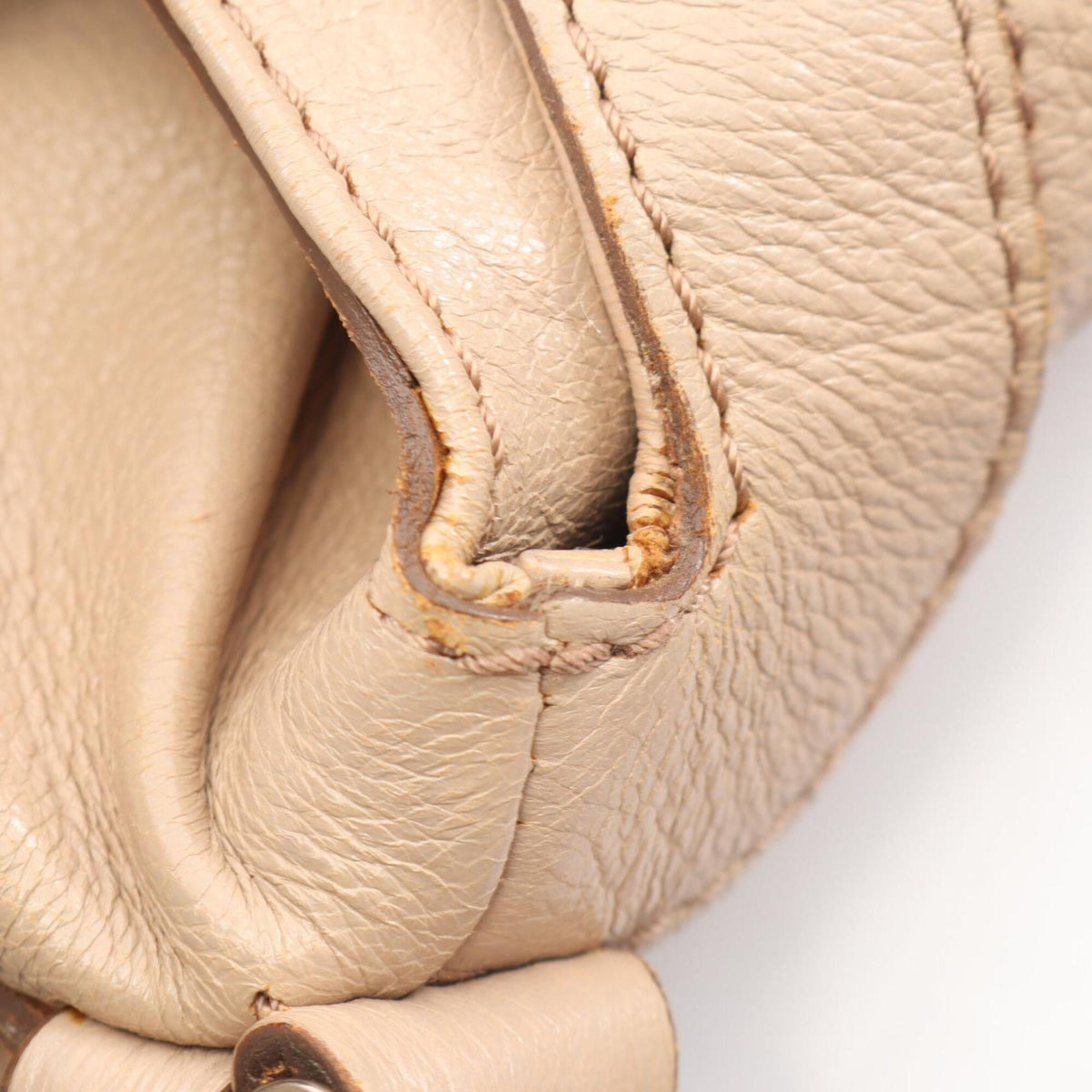 Celine Beige Leather Handbag Shoulder Bag (Pre-Owned)