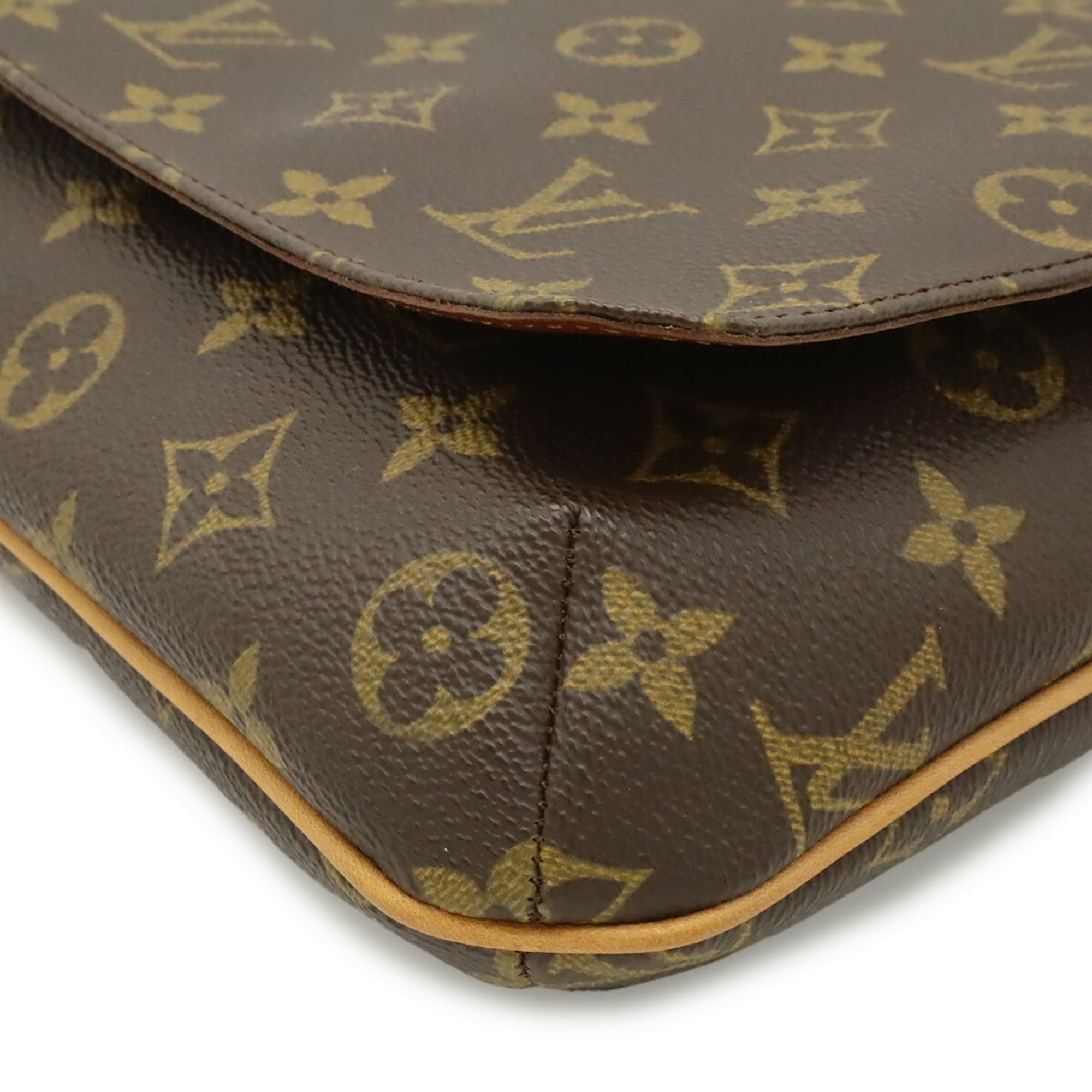Louis Vuitton Brown Monogram Canvas Pvc Coated Canvas Shoulder Bag (Pre-Owned)