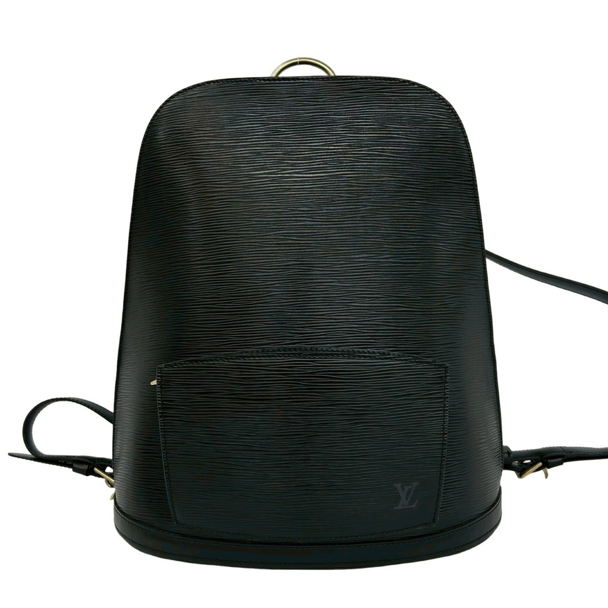 Louis Vuitton Black Leather Backpack (Pre-Owned)