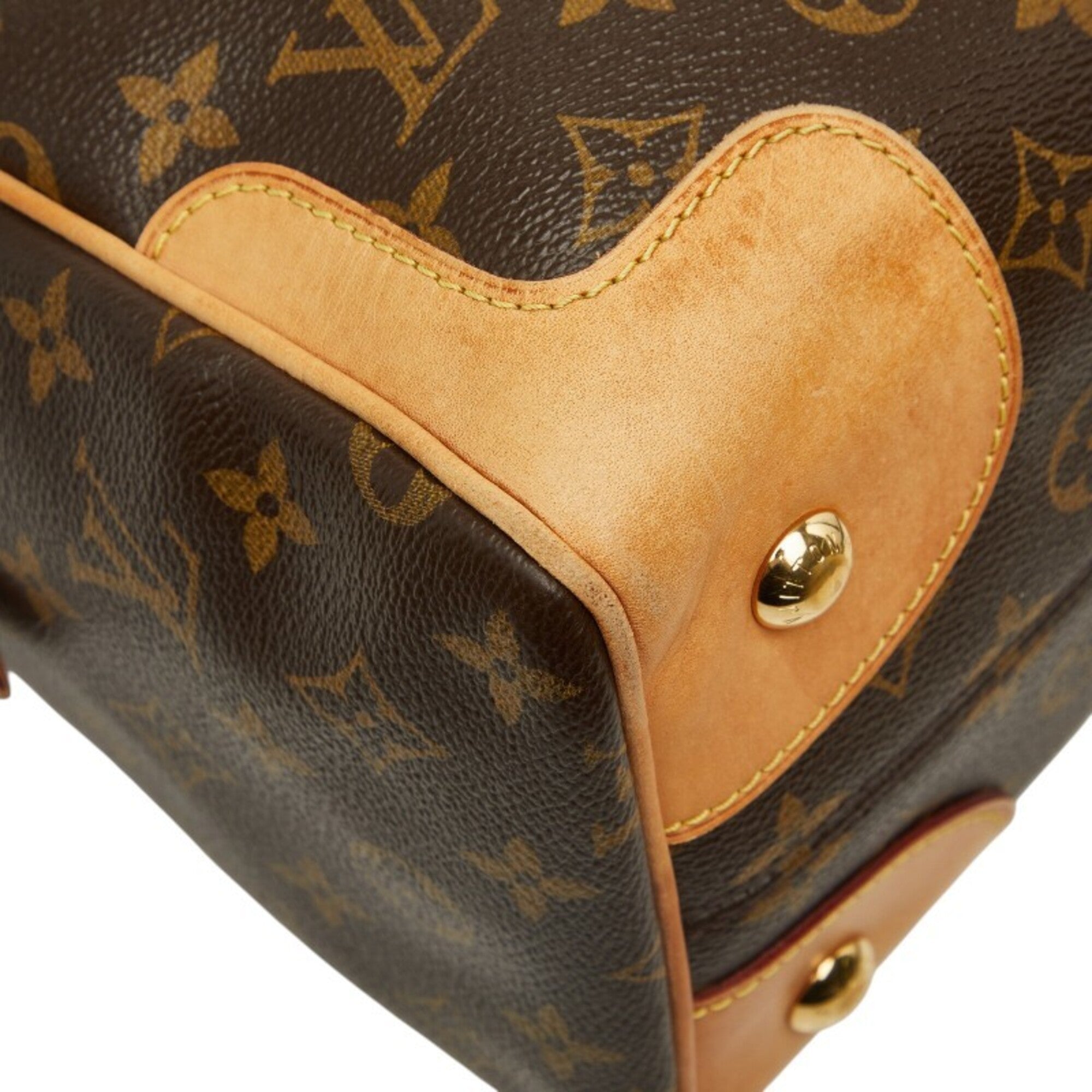Louis Vuitton Brown Pvc Leather Handbag Shoulder Bag (Pre-Owned)