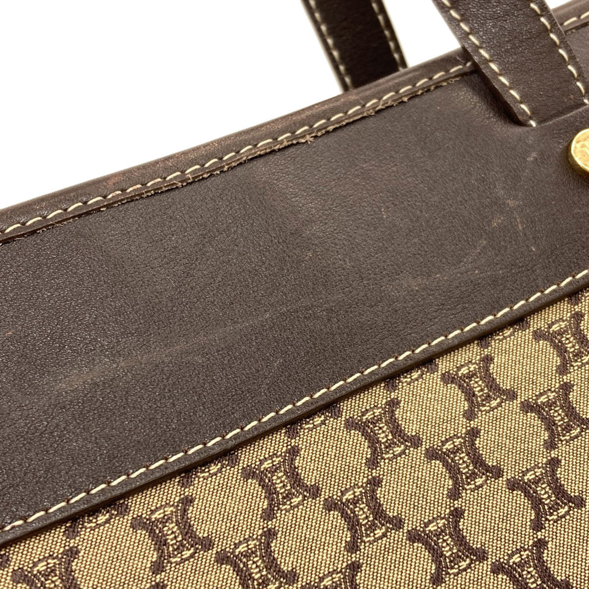Celine Brown Canvas Handbag (Pre-Owned)