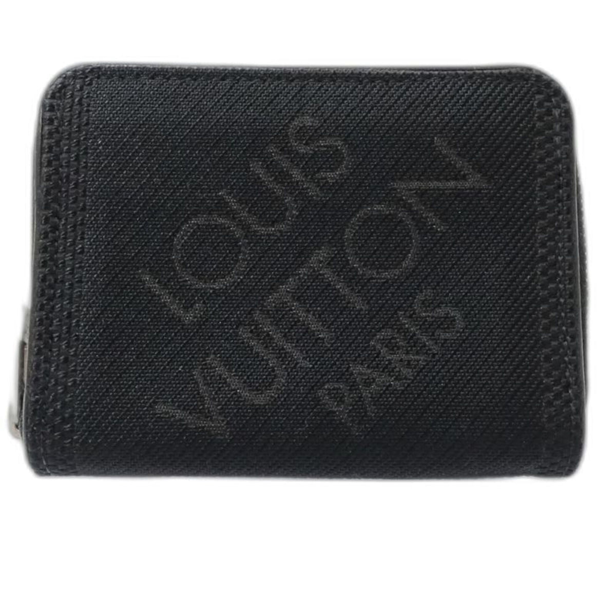 Louis Vuitton Noir Leather Coin Purse/Coin Case (Pre-Owned)