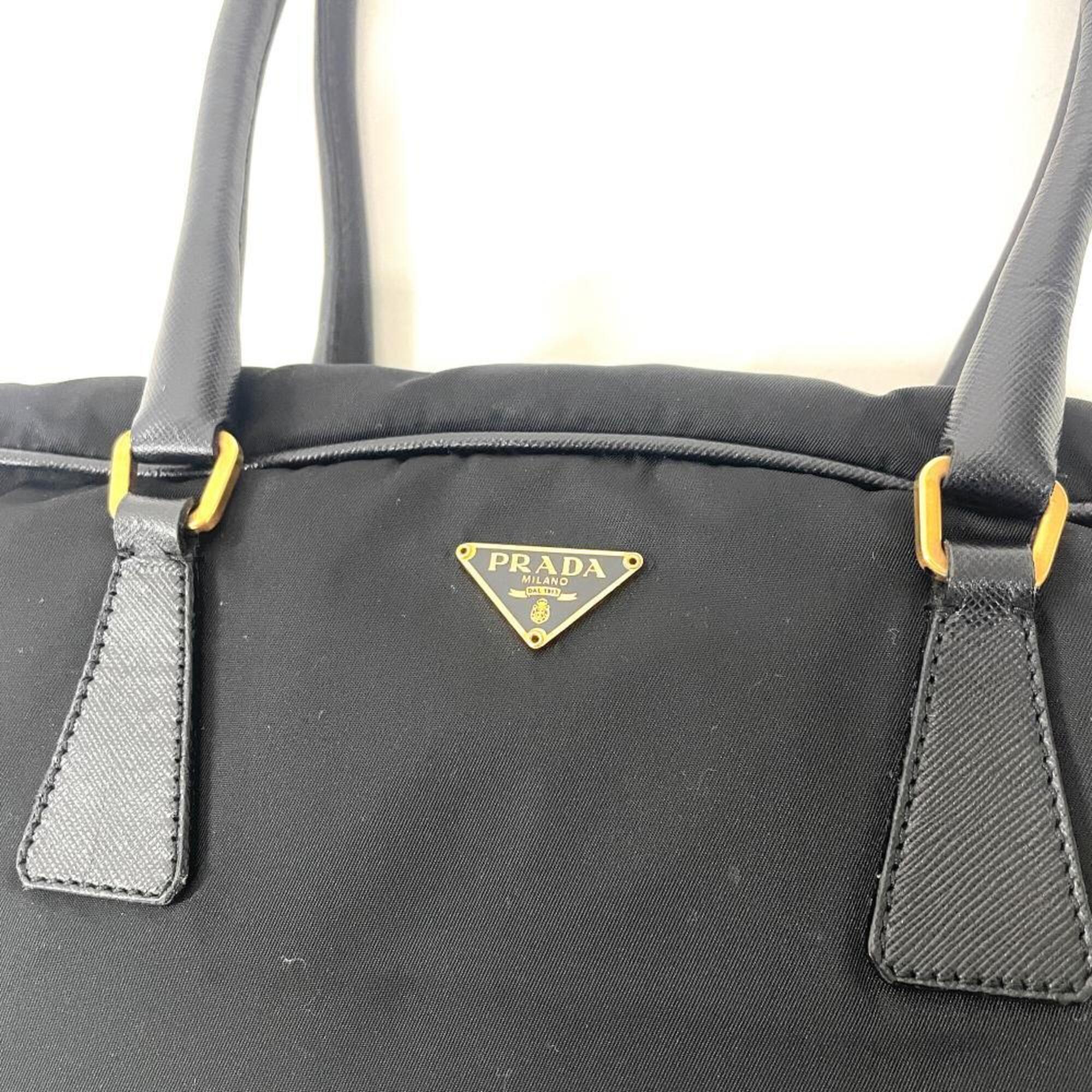 Prada Black Nylon Tote Bag (Pre-Owned)