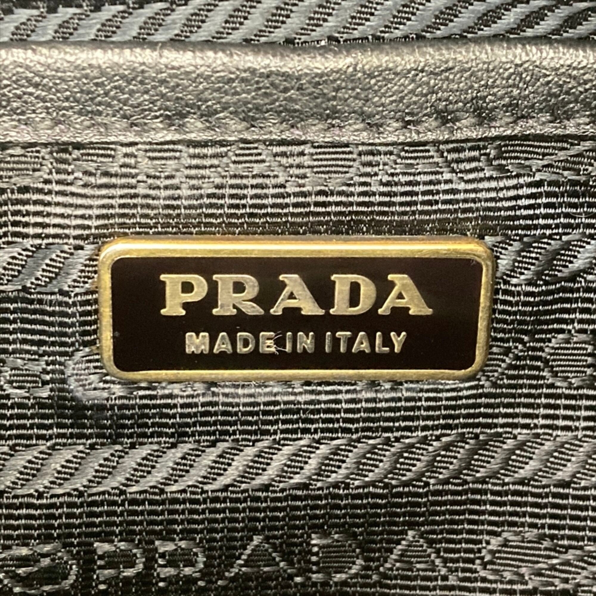 Prada Black Nylon Handbag Pouch Shoulder Bag (Pre-Owned)
