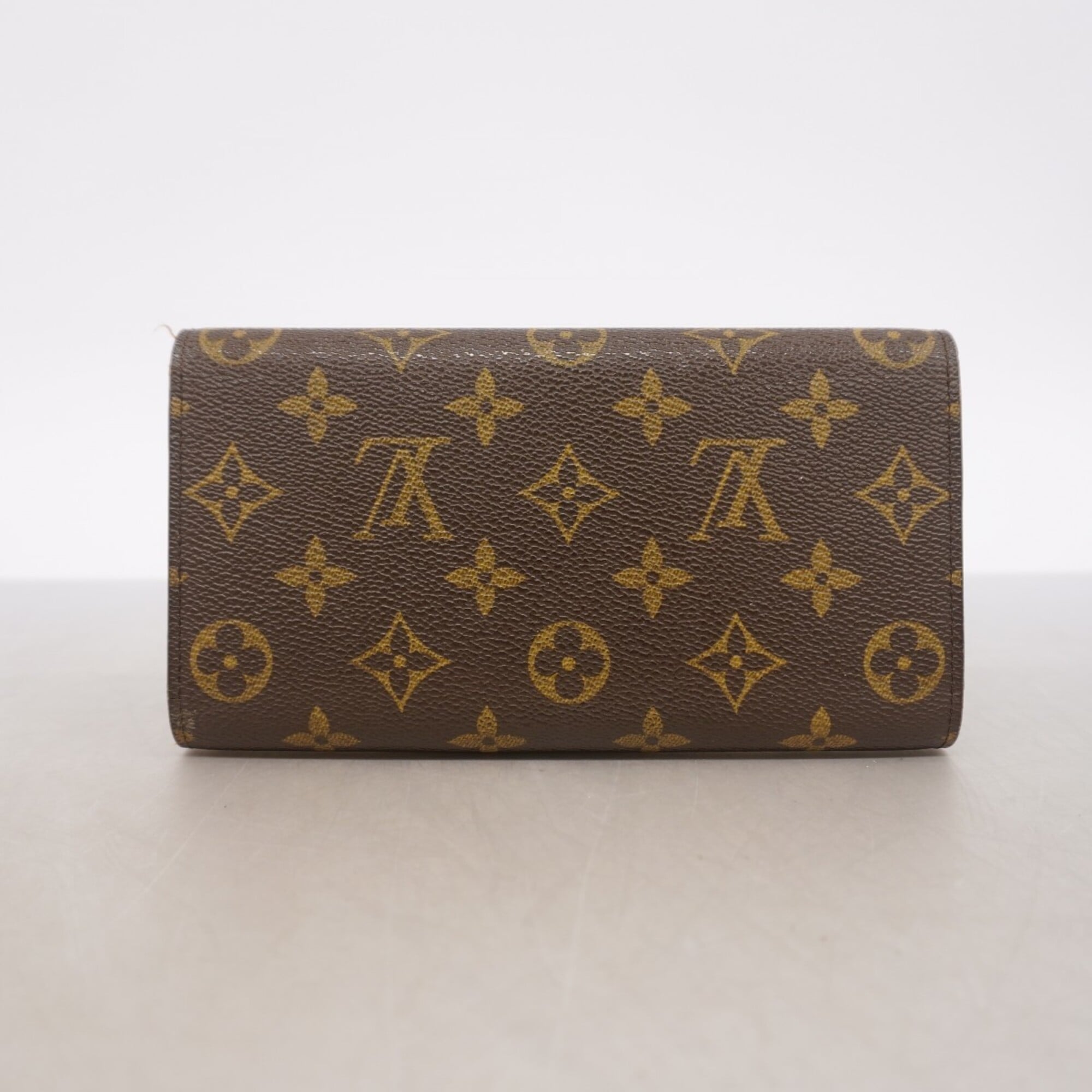 Louis Vuitton Brown Long Wallet (Tri-Fold) (Pre-Owned)