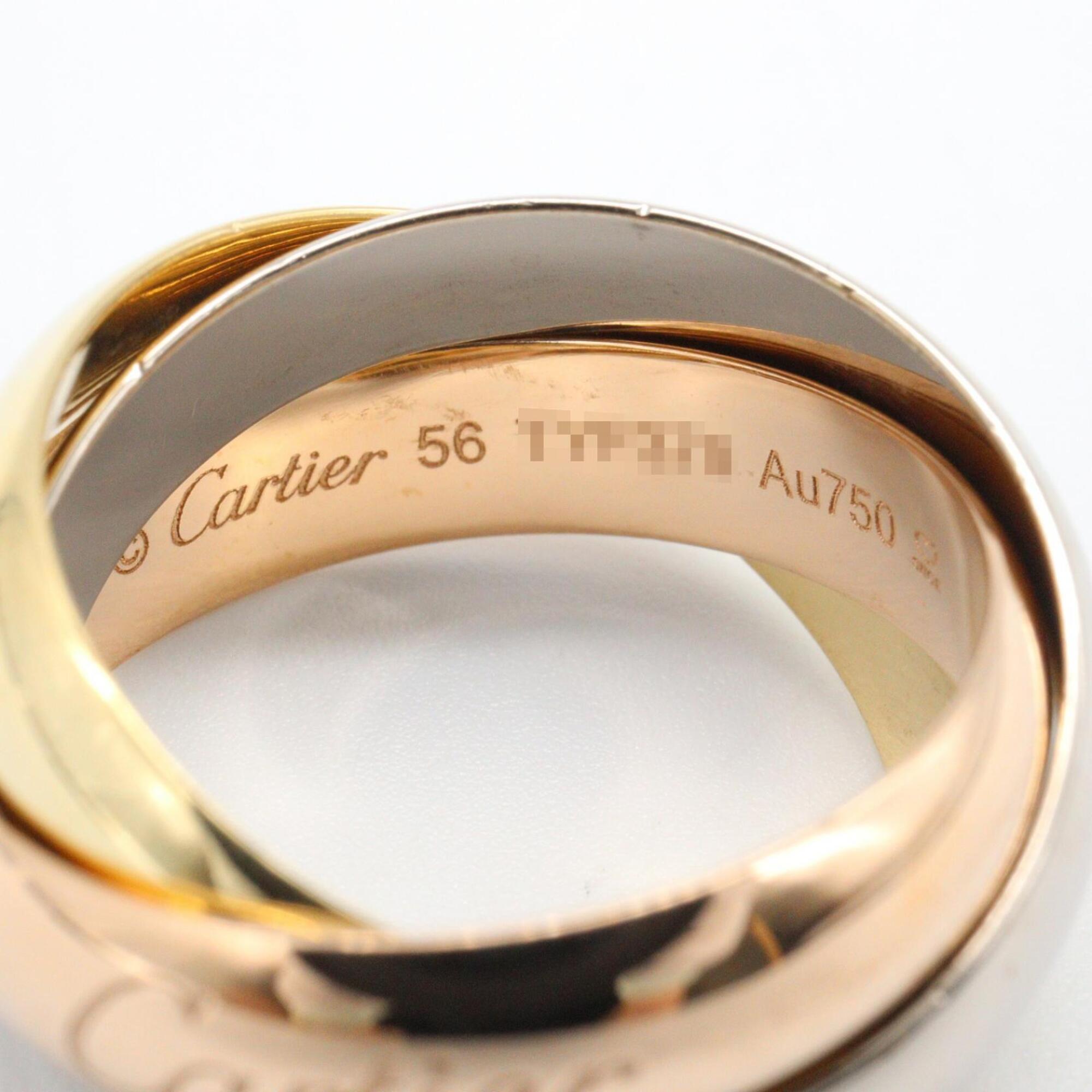 Cartier Pink Gold White Gold Yellow Gold Yellow Gold (18K) Pink Gold (18K) White Gold (18K) Band Ring (Pre-Owned)