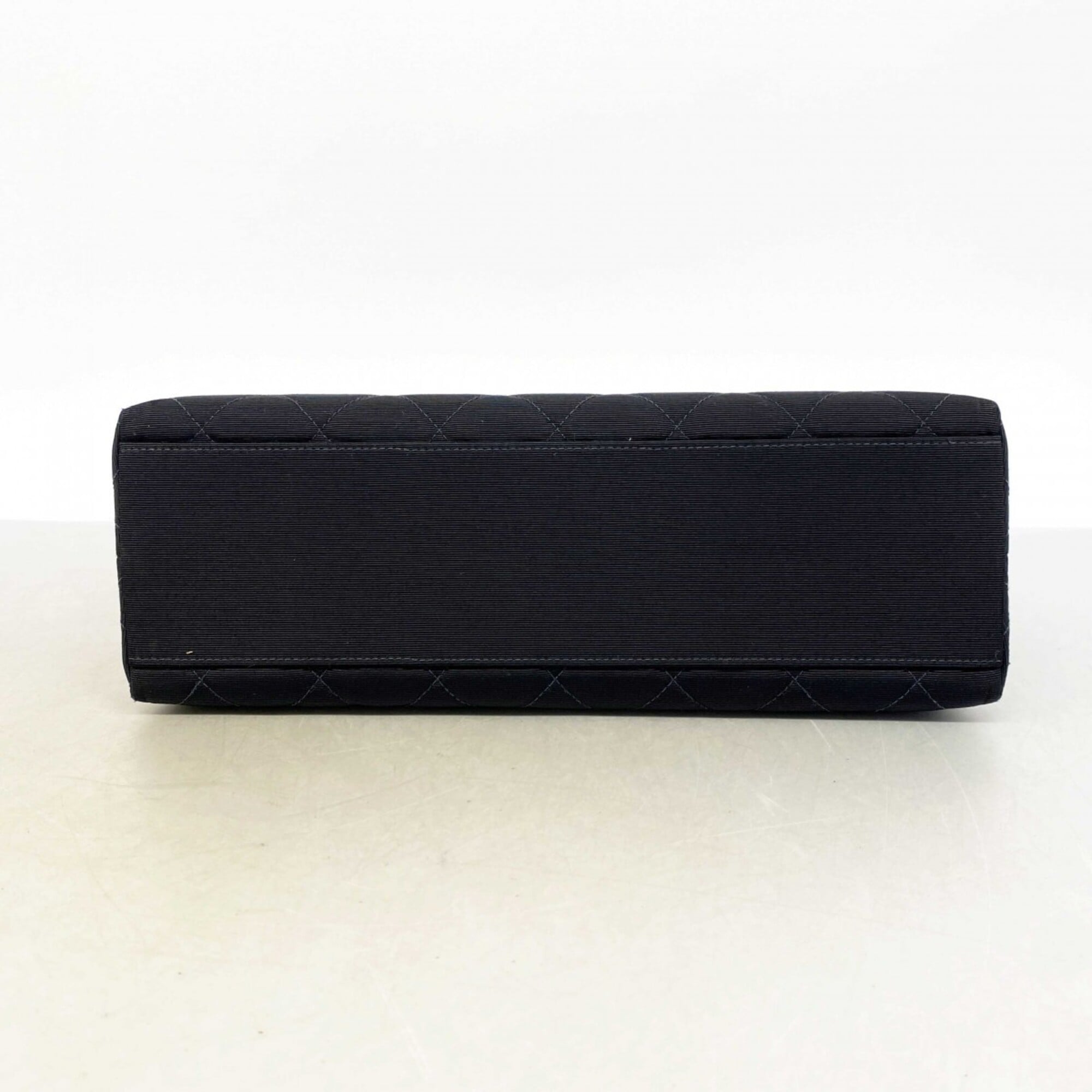 Chanel Black Cotton Shoulder Bag (Pre-Owned)