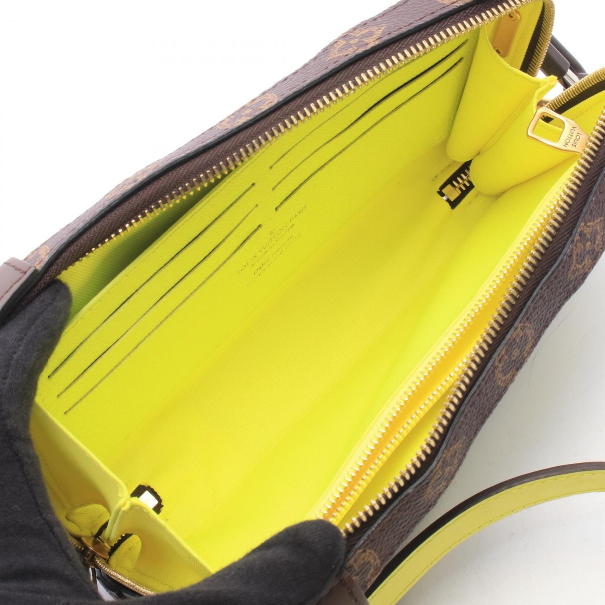 Louis Vuitton Brown Multi-Color Pvc Leather Handbag Shoulder Bag (Pre-Owned)