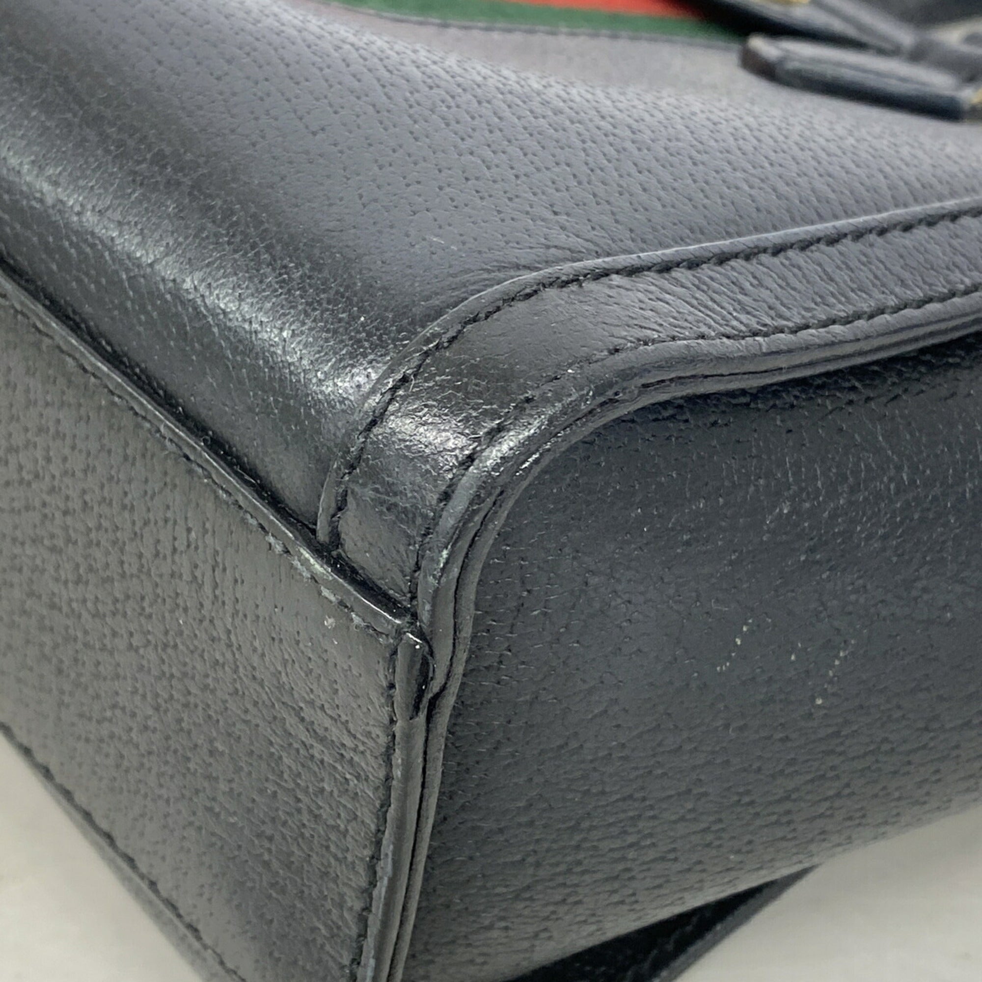 Gucci Black Leather Handbag (Pre-Owned)