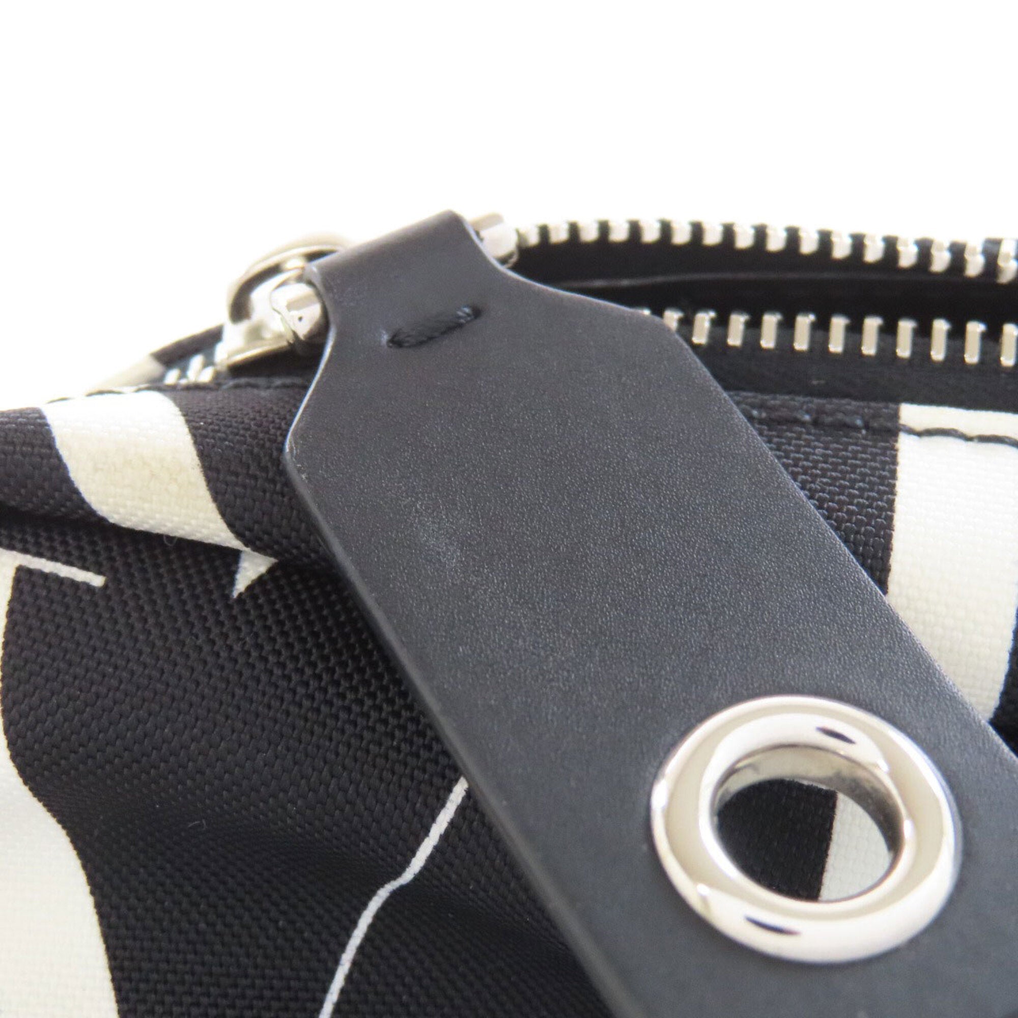 Valentino Black Canvas Shoulder Bag (Pre-Owned)