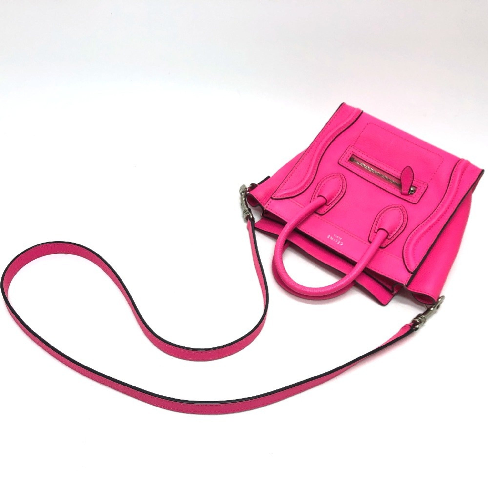 Celine Pink Leather Handbag (Pre-Owned)