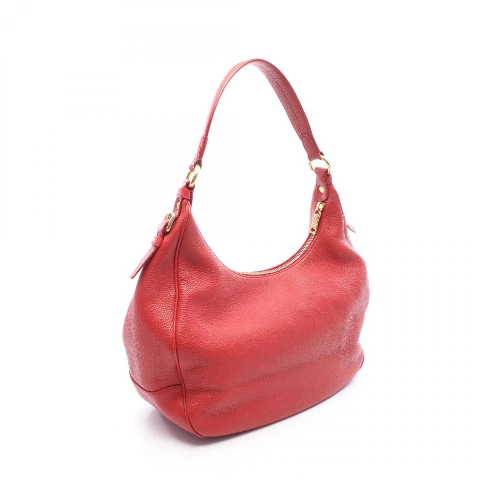 Prada Red Color Vitello Daino Handbag Shoulder Bag (Pre-Owned)