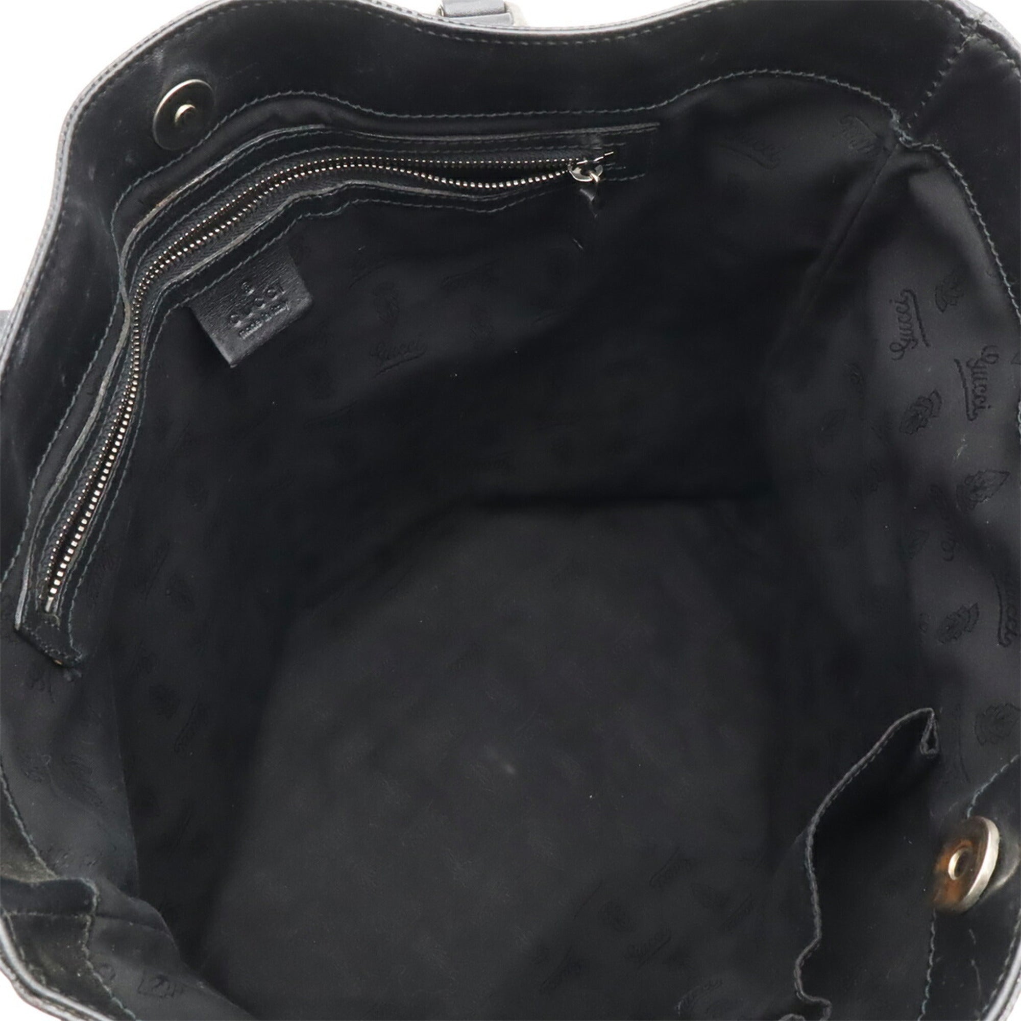 Gucci Black Gg Imprimé Shoulder Bag Tote Bag (Pre-Owned)