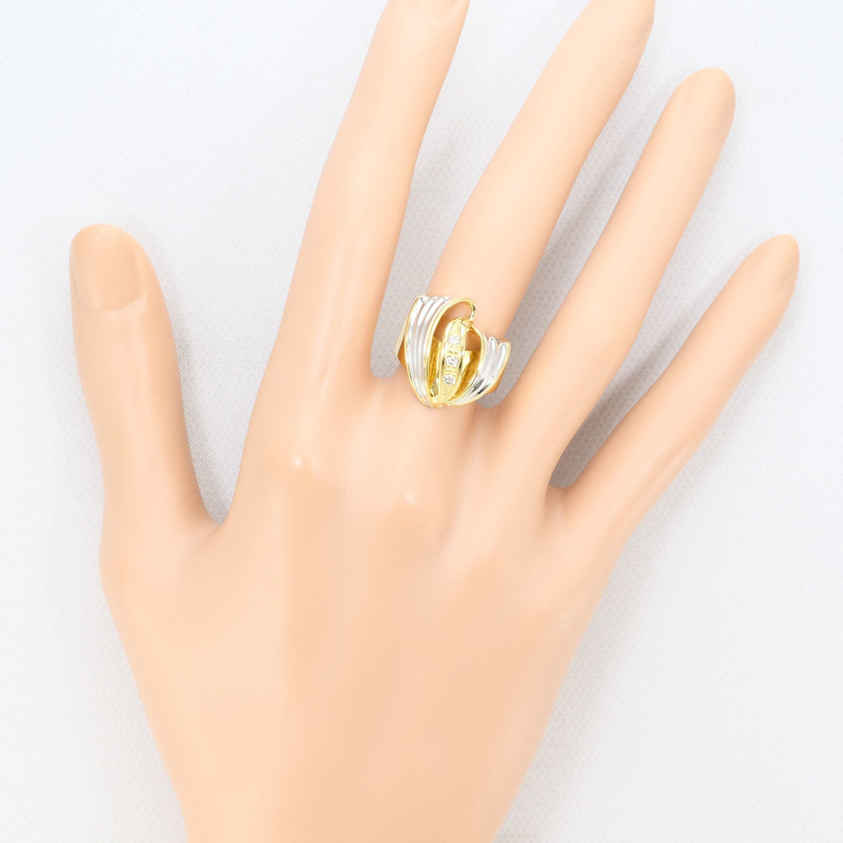 Unbranded Platinum Yellow Gold Yellow Gold (18K) Platinum 900 Band Ring (Pre-Owned)