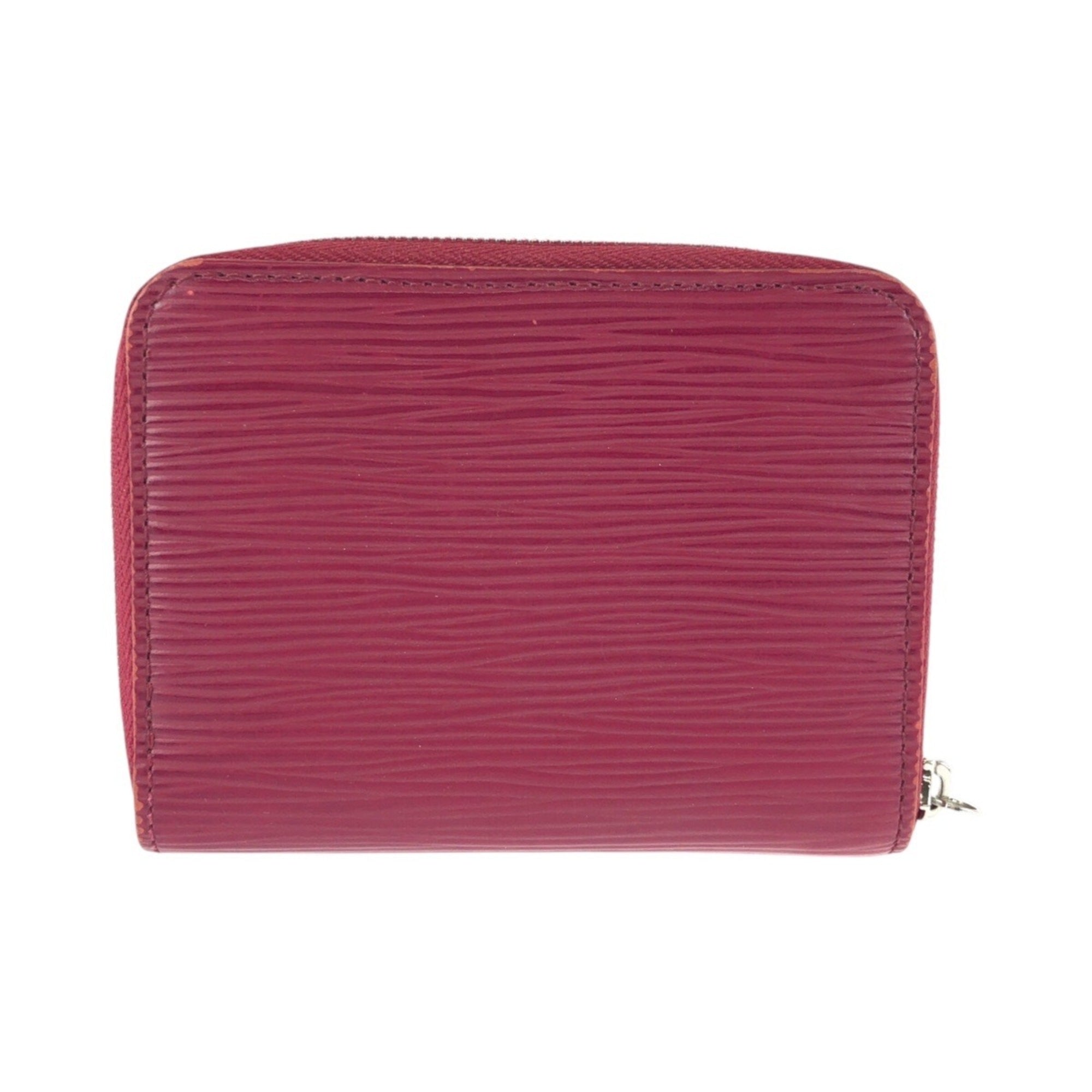 Louis Vuitton Fuchsia Pink Leather Coin Purse/Coin Case (Pre-Owned)