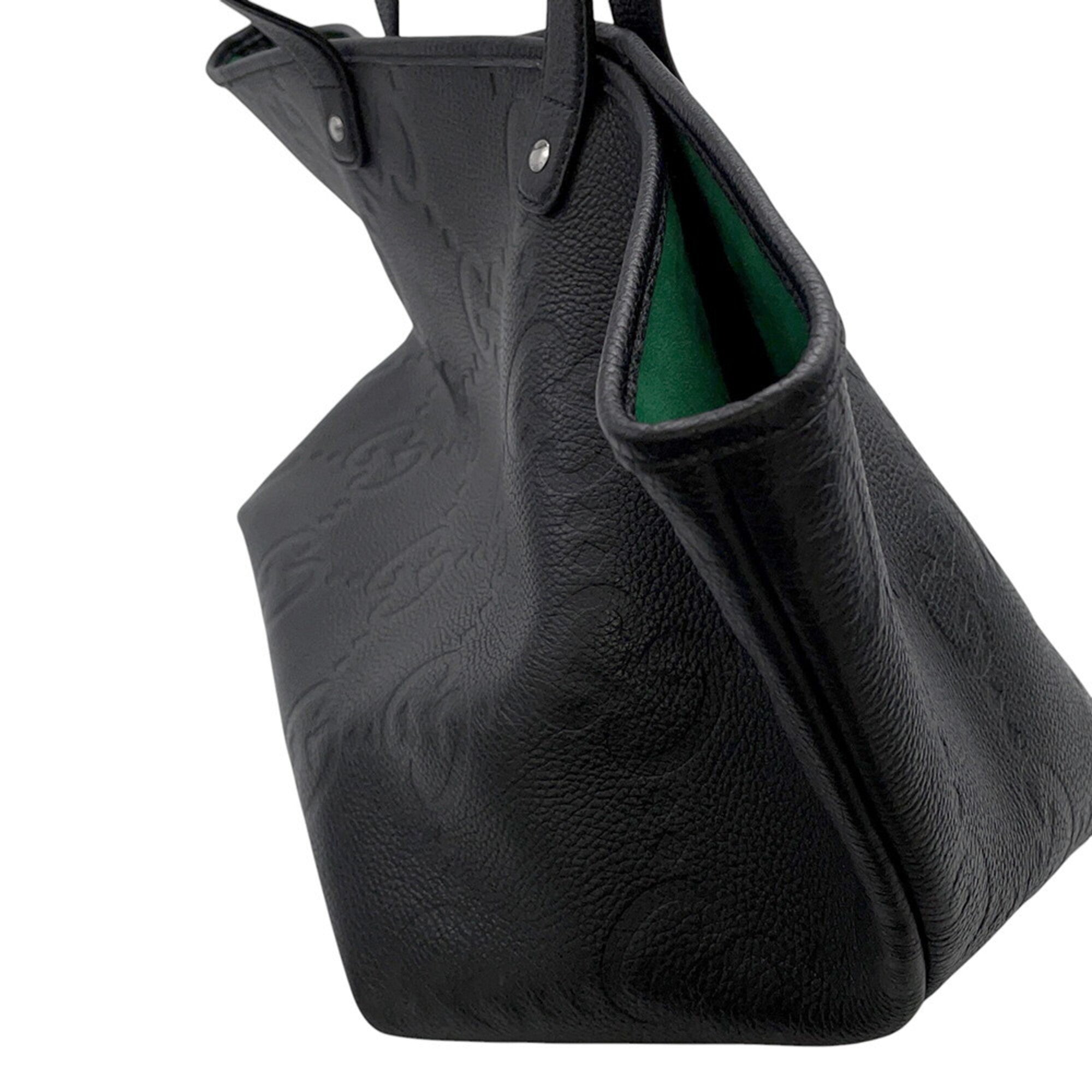 Gucci Black Leather Tote Bag (Pre-Owned)