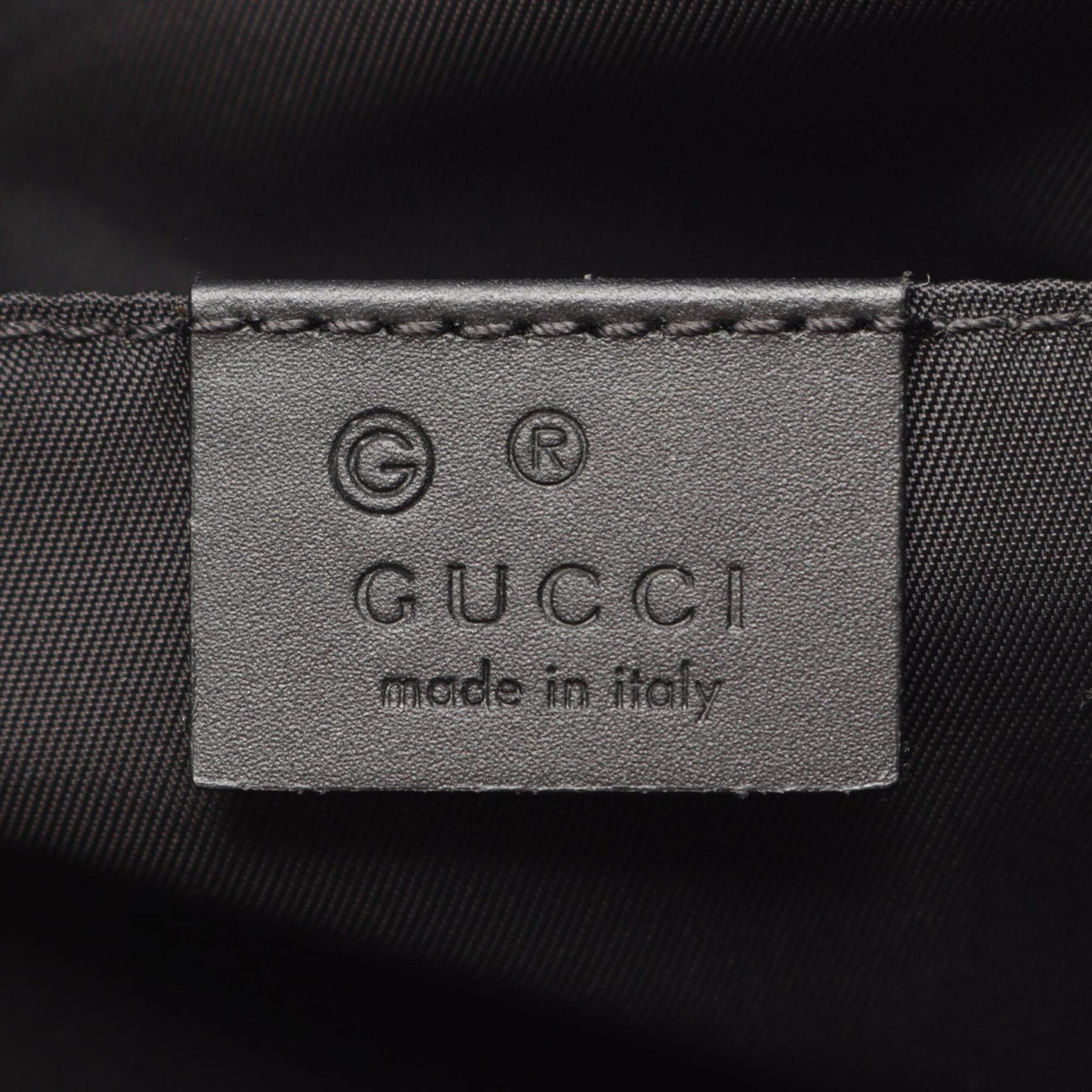 Gucci Black Green Red Color Canvas Leather Fanny Pack (Pre-Owned)