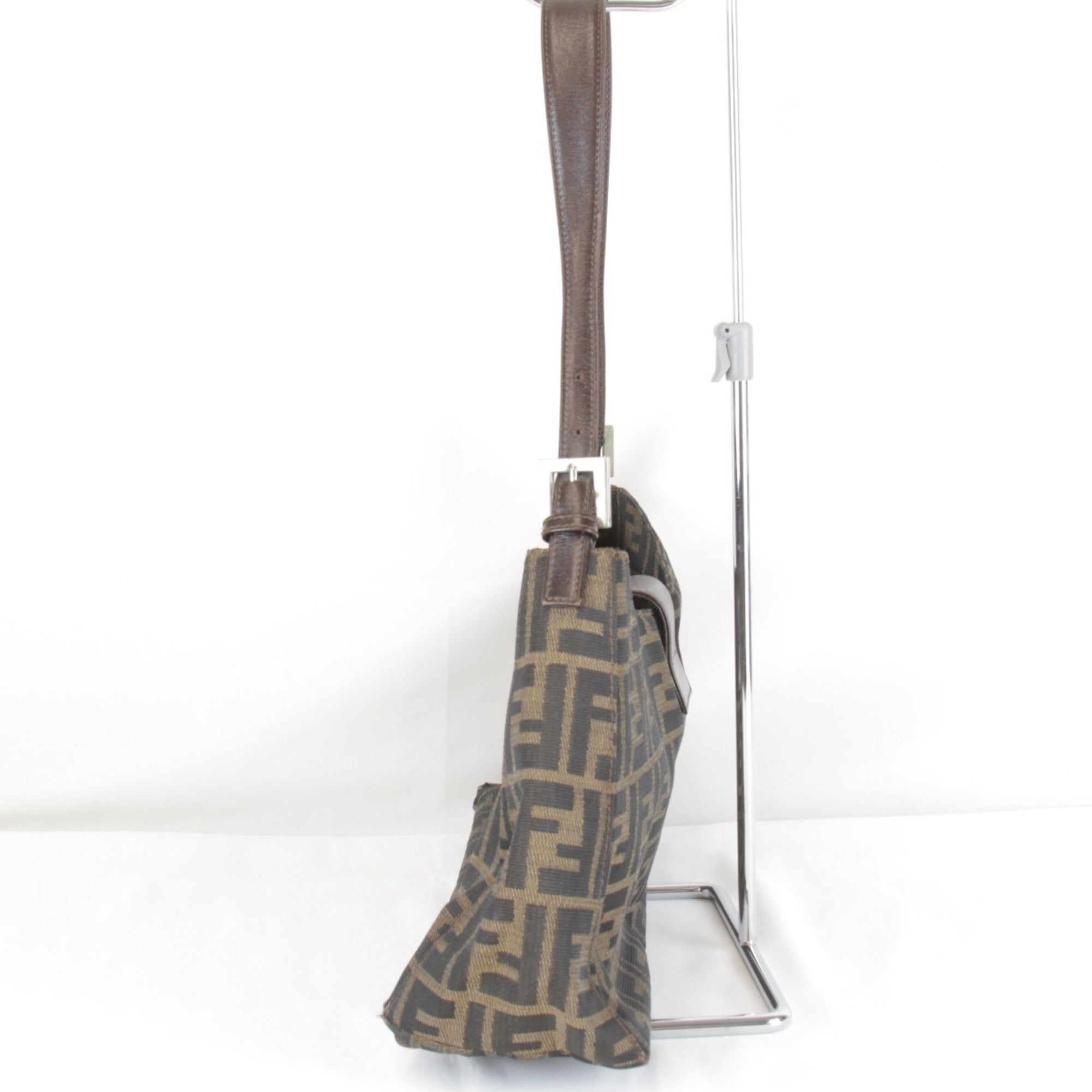 Fendi Brown Zucca Shoulder Bag (Pre-Owned)