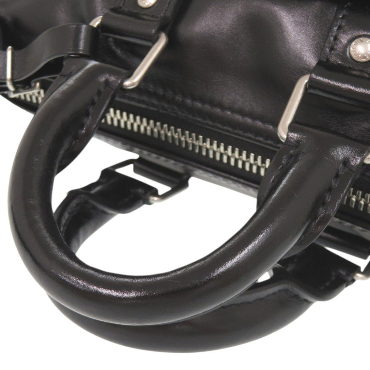 Louis Vuitton Black Leather Handbag (Pre-Owned)