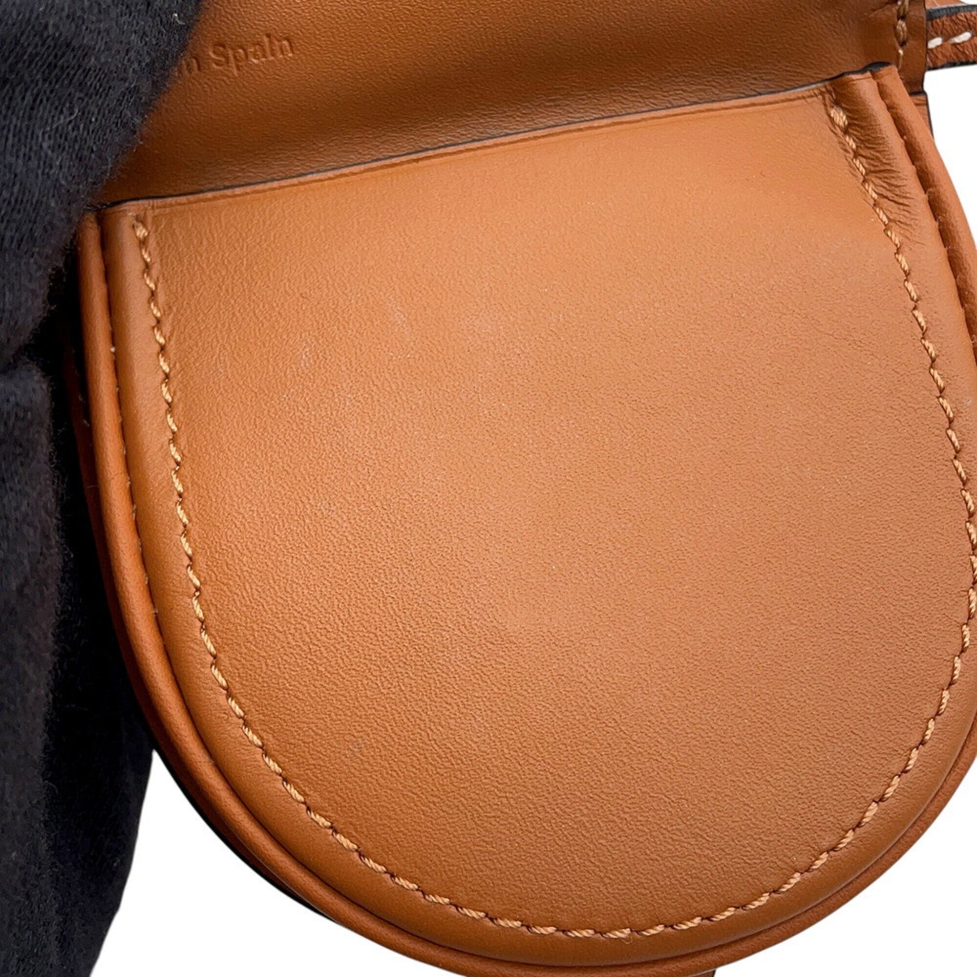 Loewe Brown Leather Handbag Pouch Shoulder Bag (Pre-Owned)