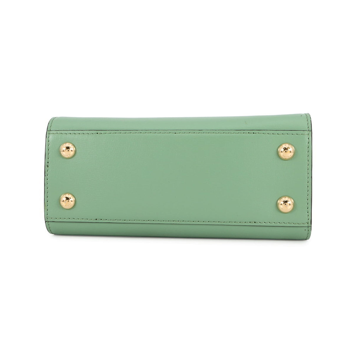 Salvatore Ferragamo Light Green Leather Shoulder Bag (Pre-Owned)
