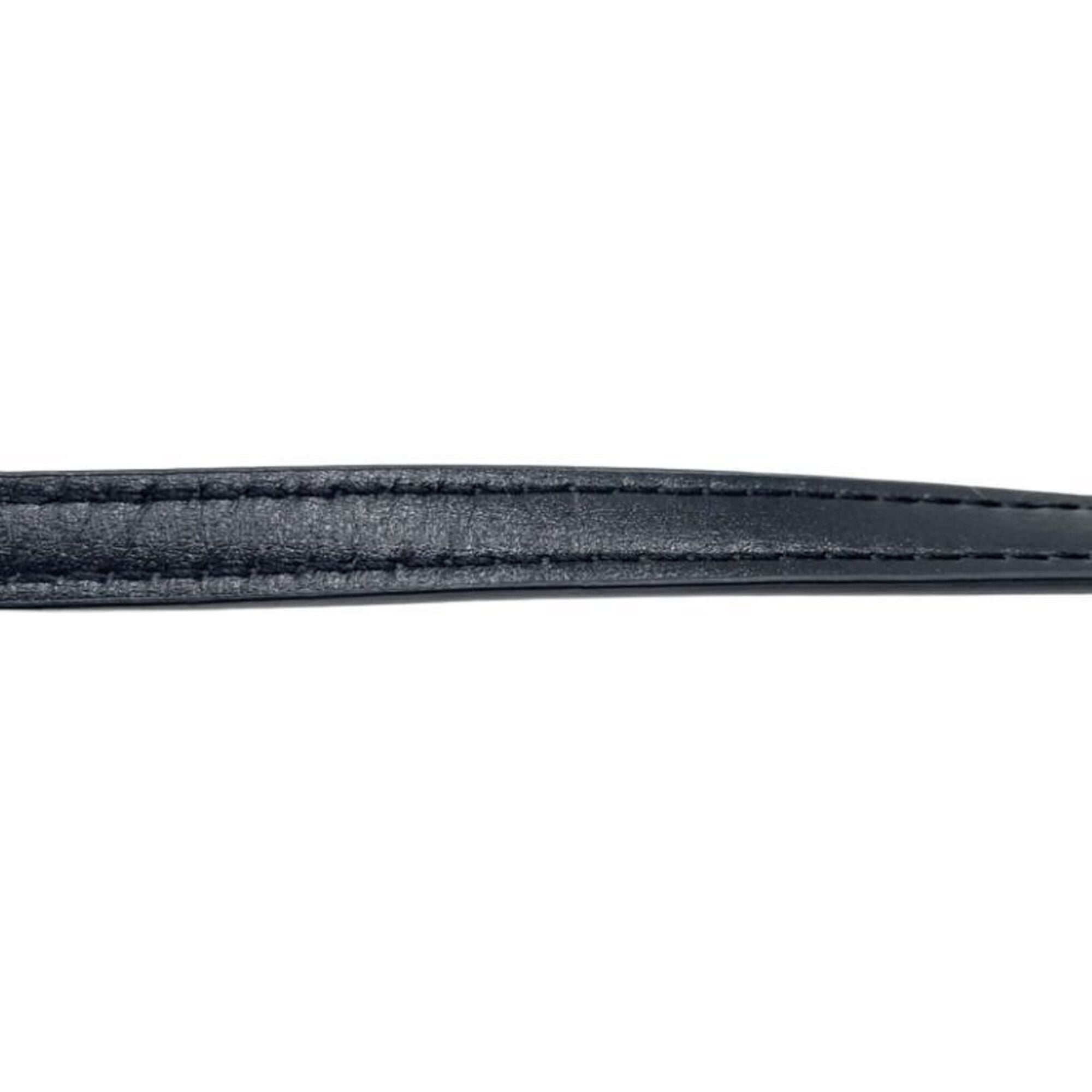 Fendi Black Leather Pouch Shoulder Bag (Pre-Owned)