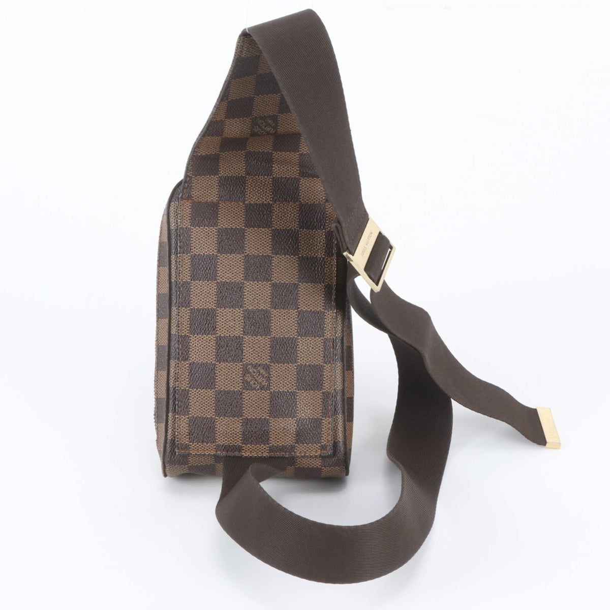 Louis Vuitton Ebene Leather Coated Canvas Shoulder Bag Sling Bag (Pre-Owned)