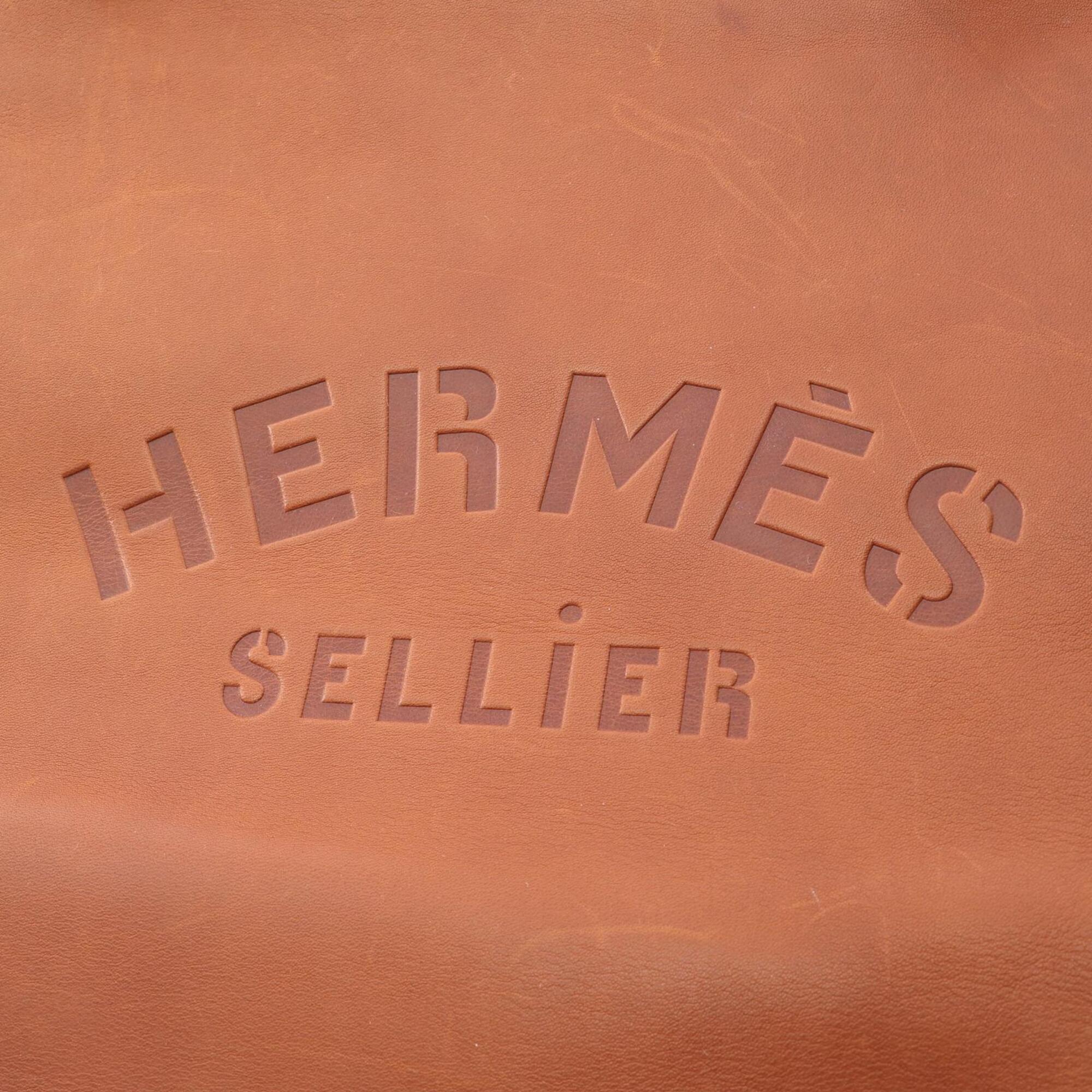 Hermes Brown Fauve Barenia Leather Handbag Shoulder Bag (Pre-Owned)