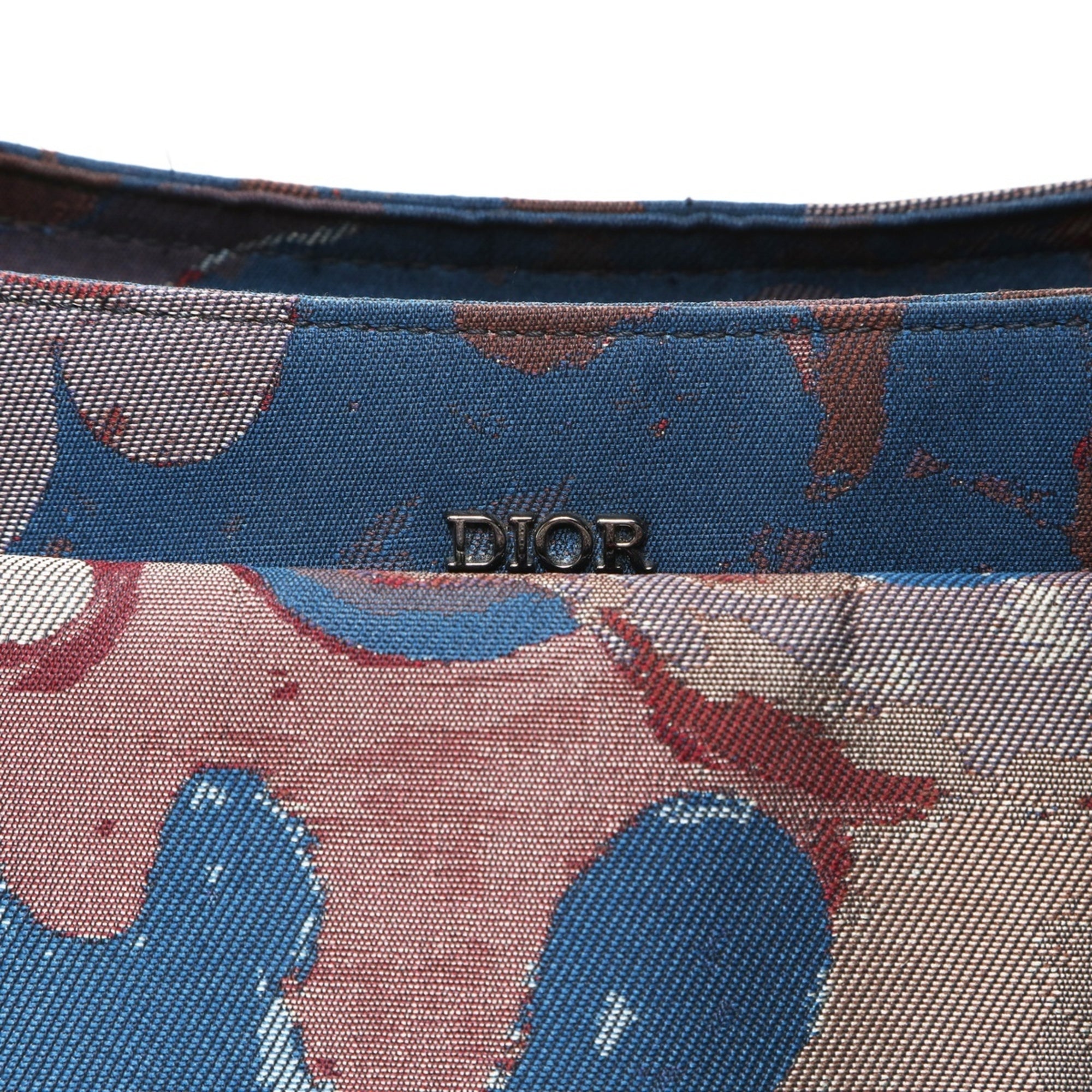 Christian Dior Multi-Color Saddle Bag Shoulder Bag (Pre-Owned)