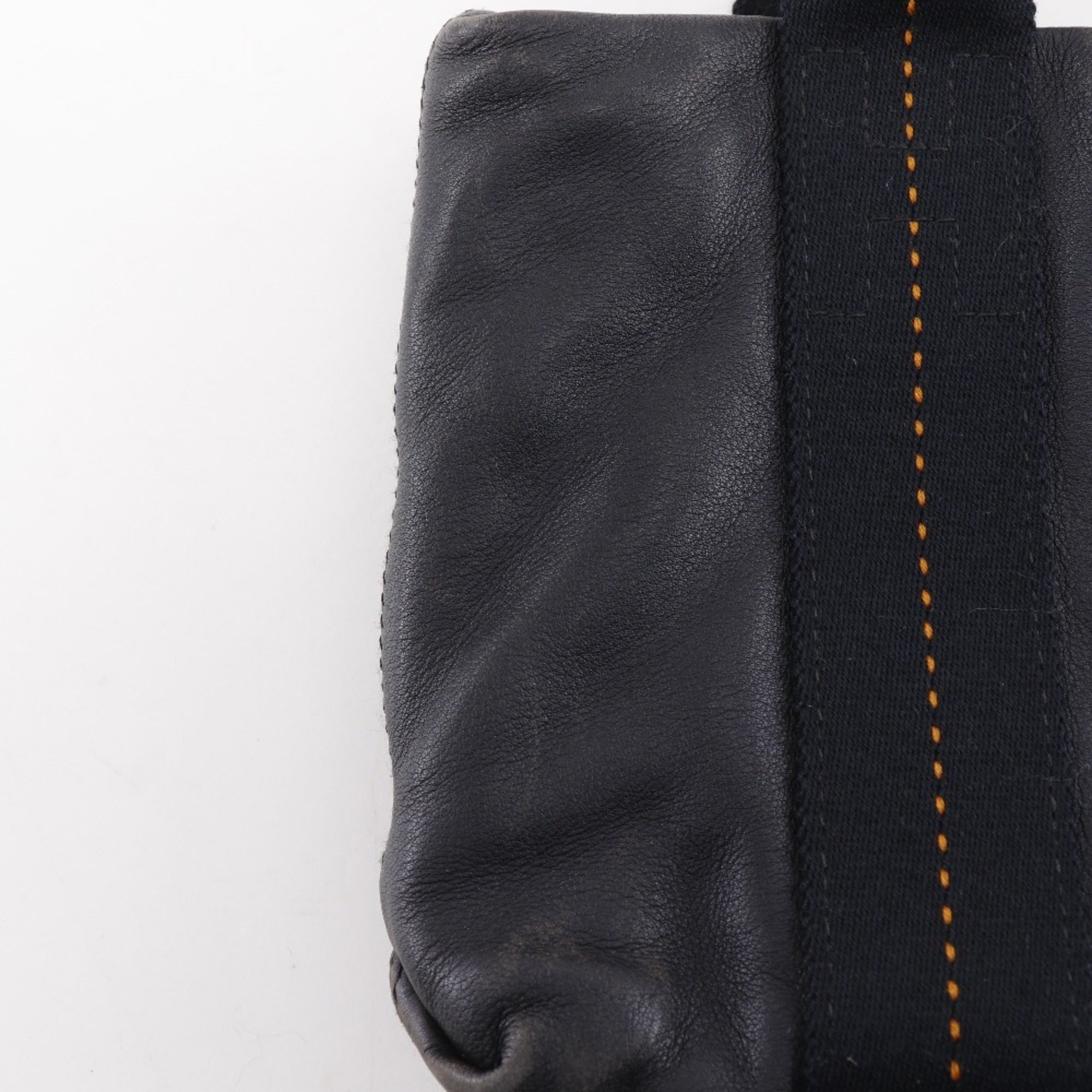 Hermes Black Veau Derma Handbag (Pre-Owned)