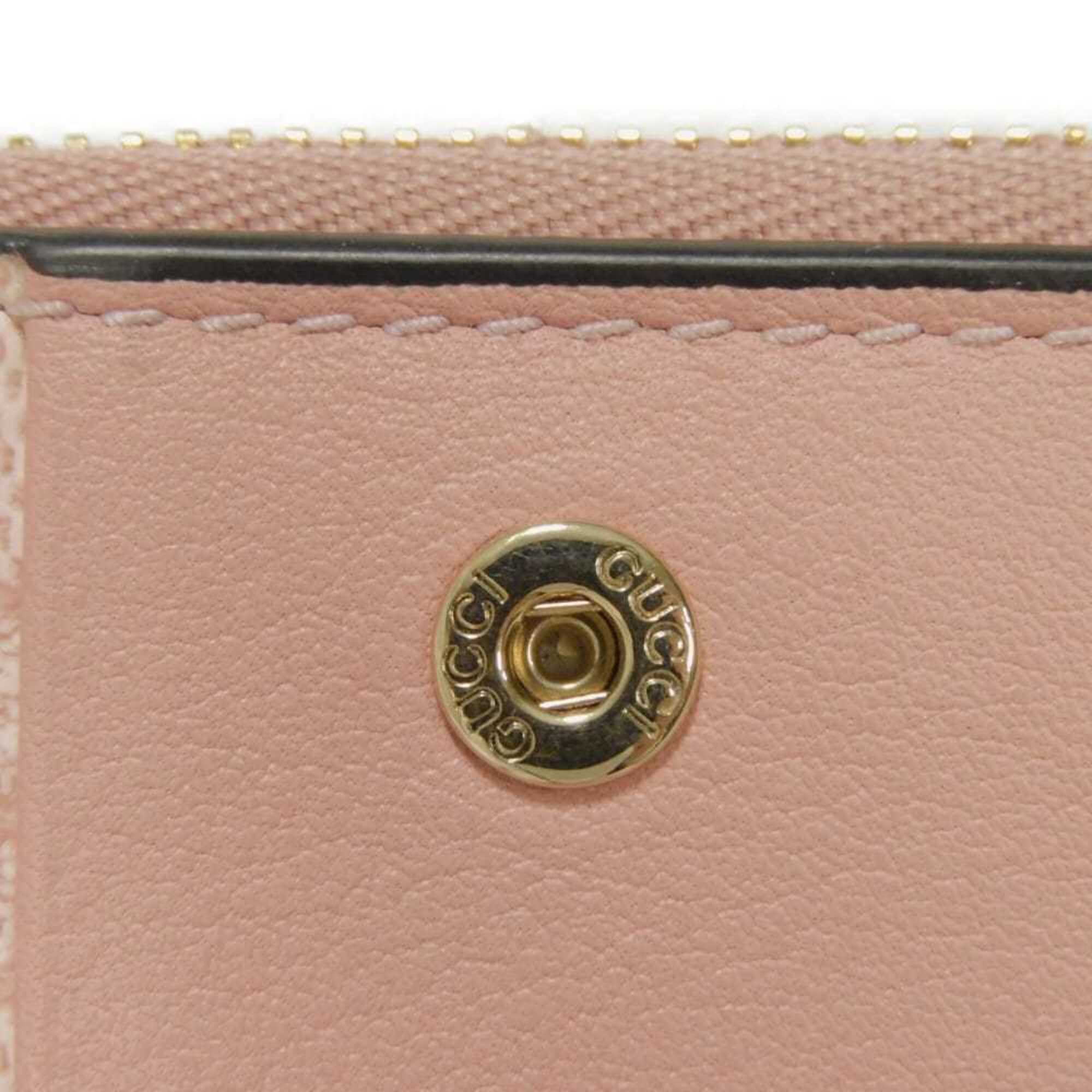 Gucci Dusty Pink Pink Leather Wallet (Bi-Fold) (Pre-Owned)