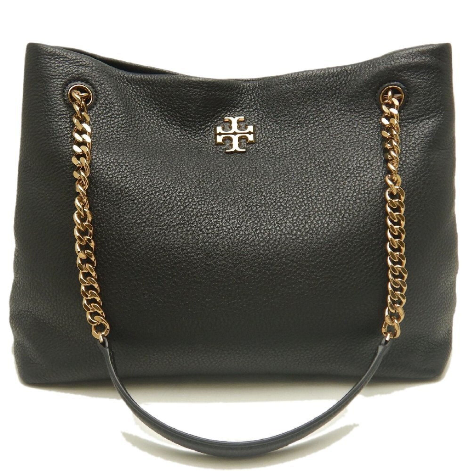Tory Burch Black Leather Tote Bag (Pre-Owned)