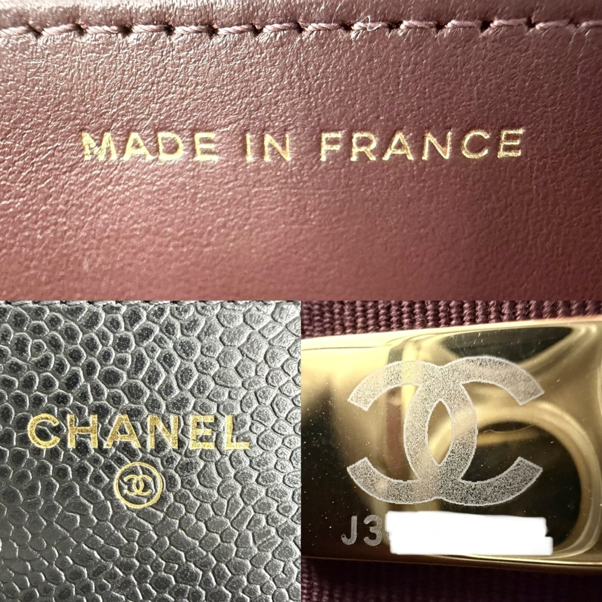 Chanel Matelasse Black Grained Calfskin Shoulder Bag (Pre-Owned)