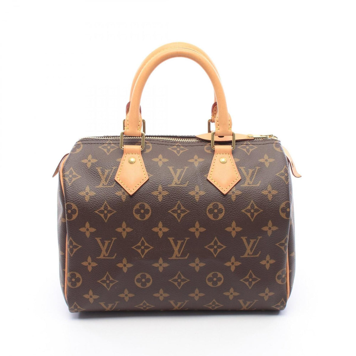 Louis Vuitton Brown Coated Canvas Monogram Leather Handbag (Pre-Owned)
