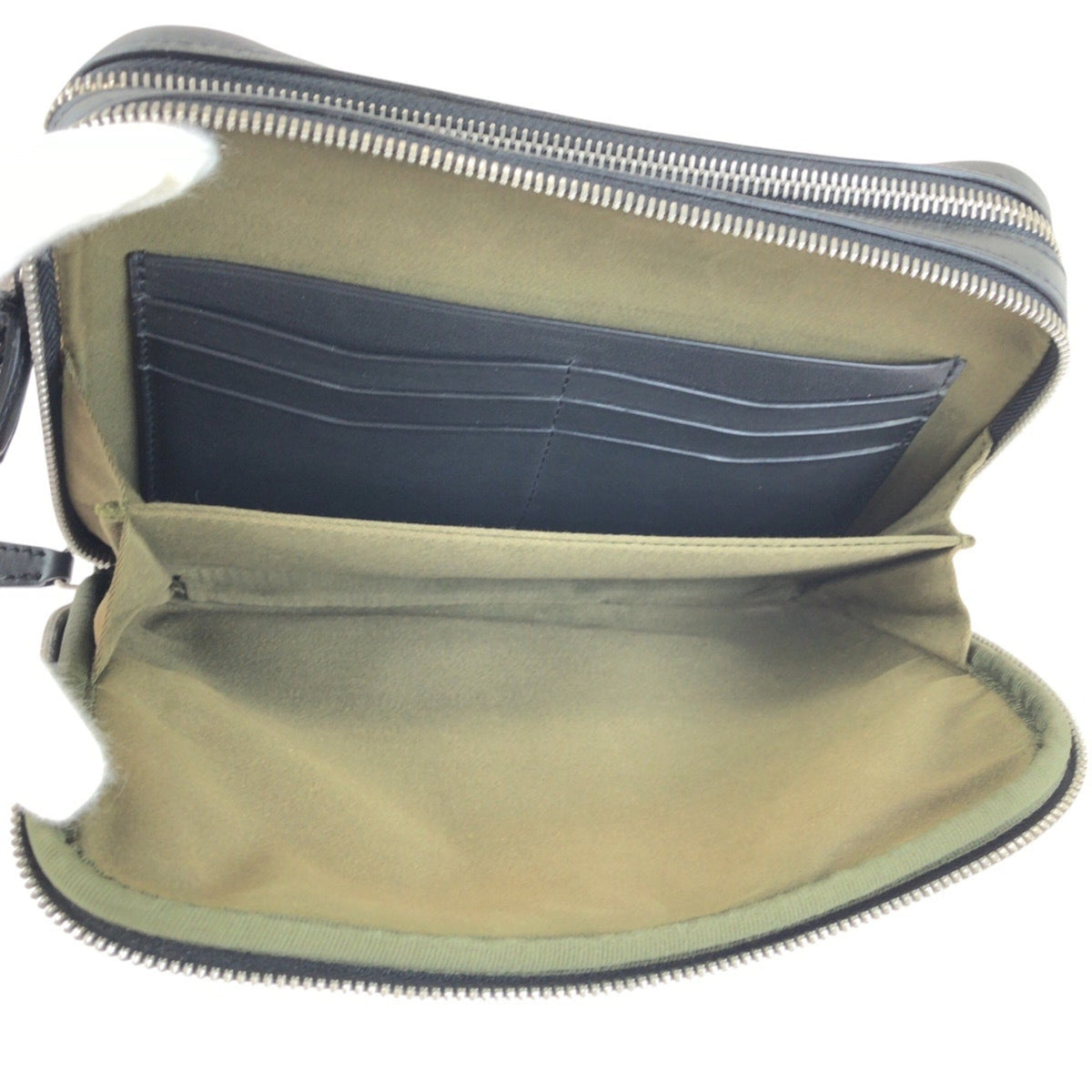 Dunhill Black Leather Clutch Bag (Pre-Owned)