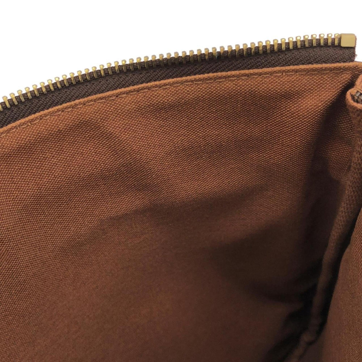 Louis Vuitton Marron Coated Canvas Pochette Shoulder Bag (Pre-Owned)