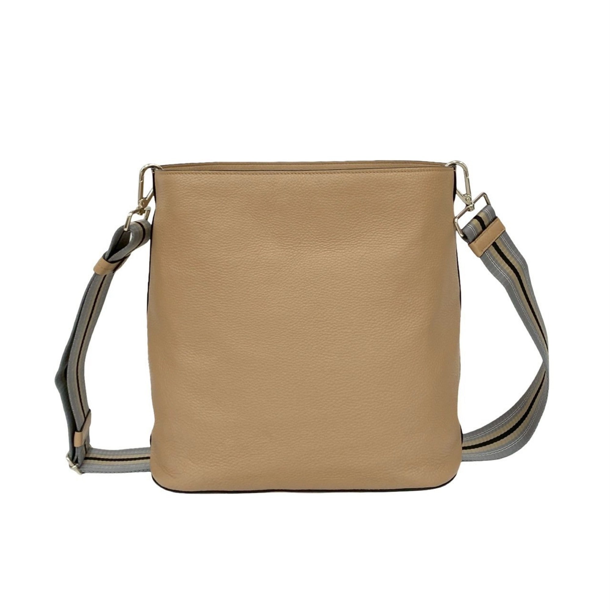 Prada Beige Leather Pochette Shoulder Bag (Pre-Owned)