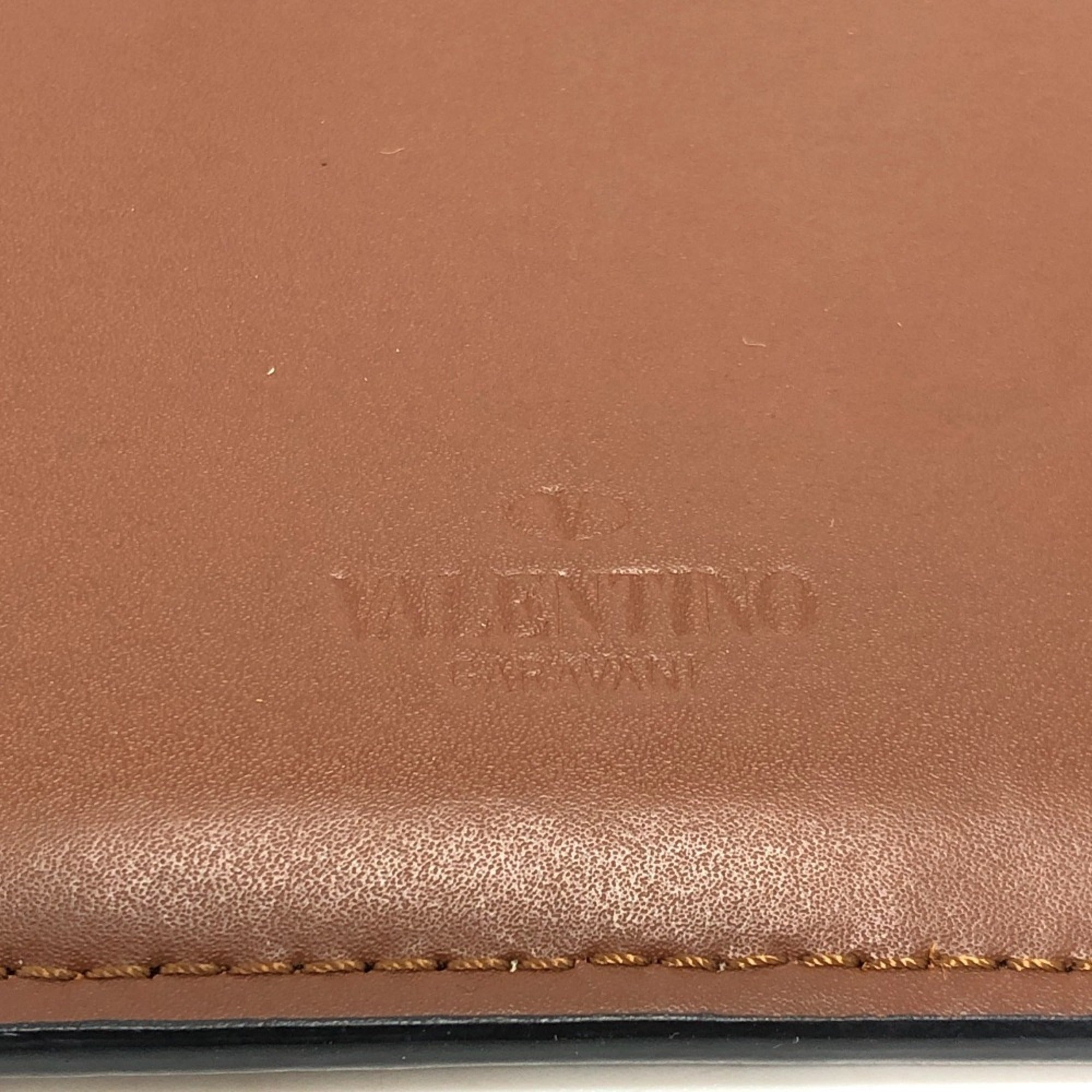 Valentino Brown Leather Shoulder Bag (Pre-Owned)