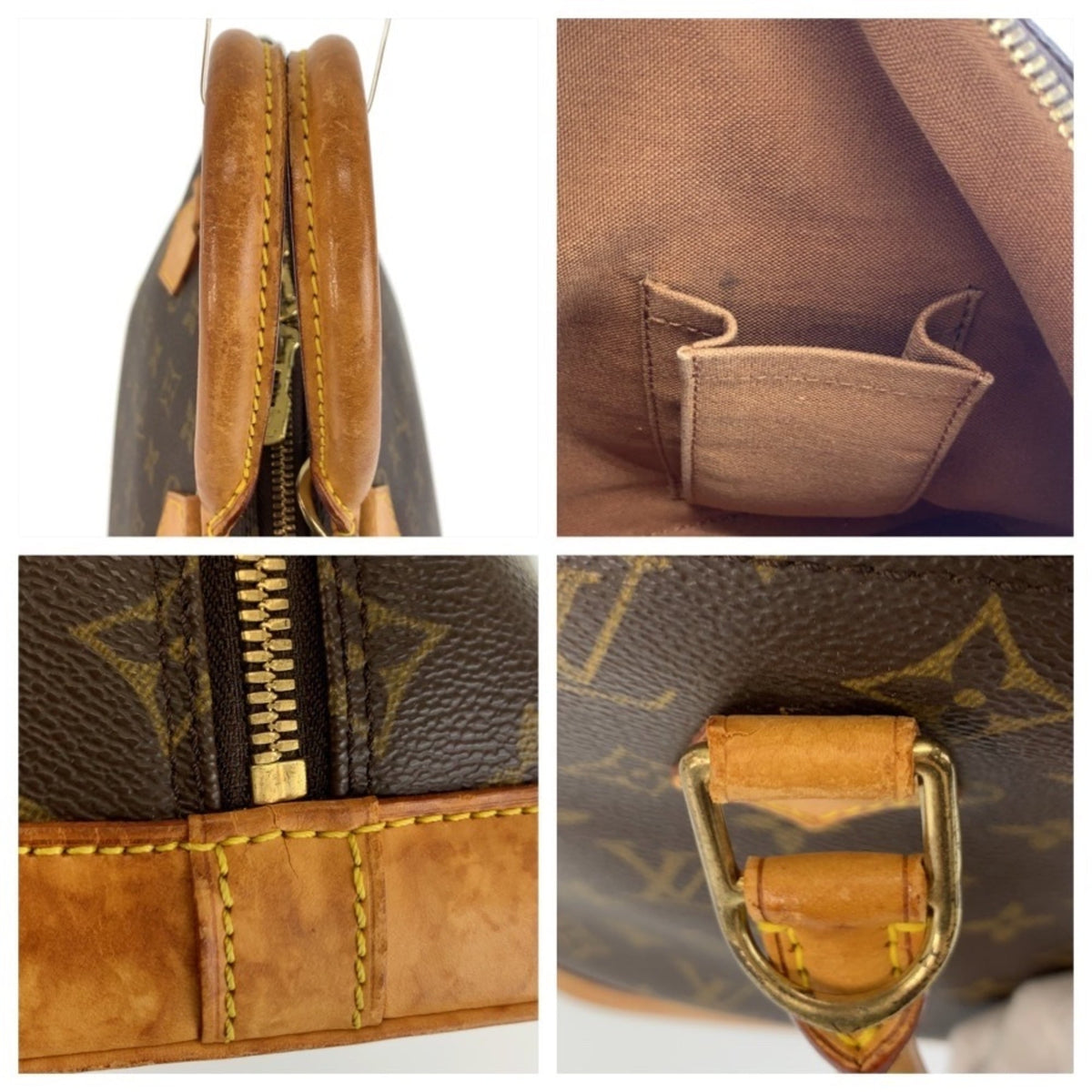 Louis Vuitton Monogram Brown Pvc Leather Handbag (Pre-Owned)