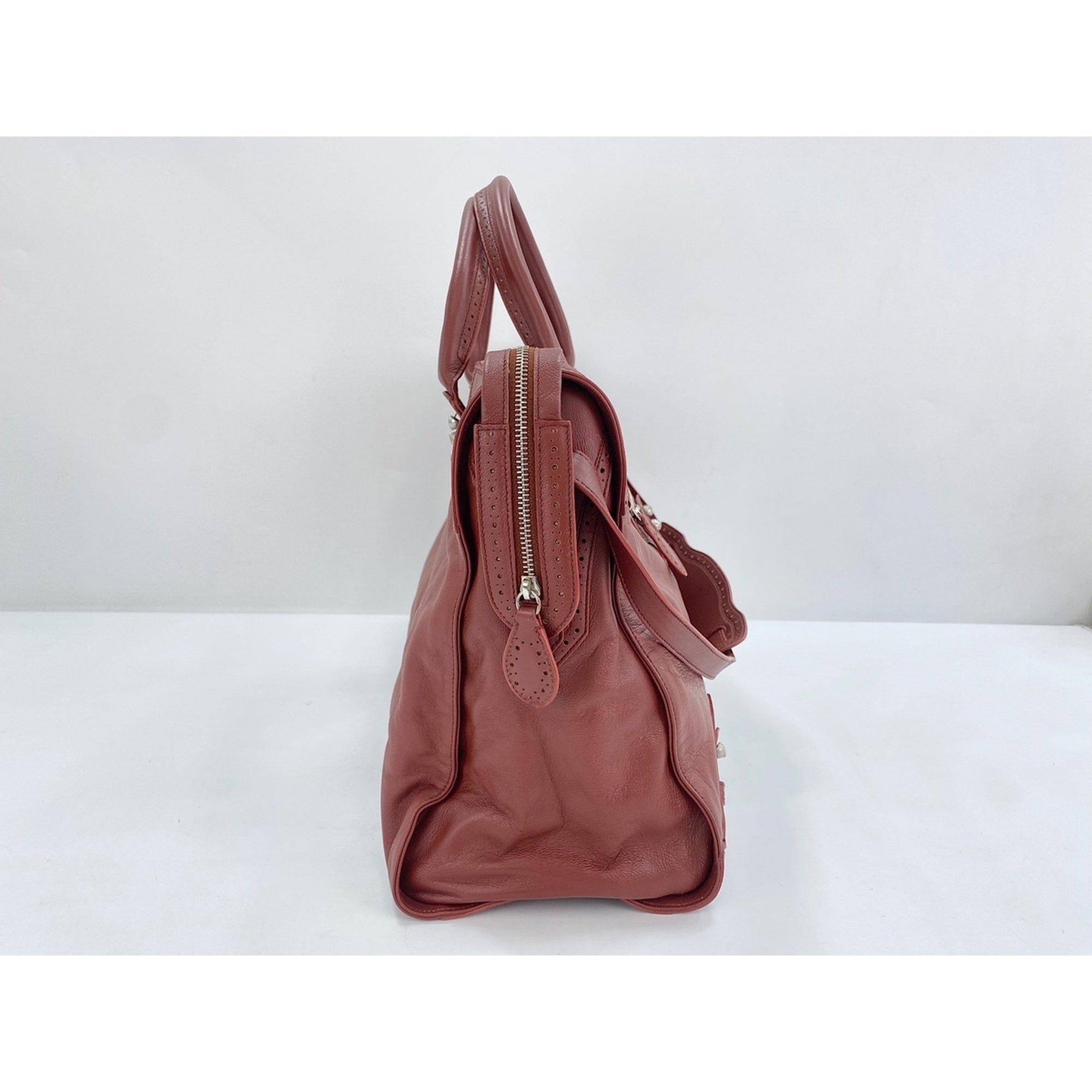 Balenciaga Red Color Shoulder Bag (Pre-Owned)