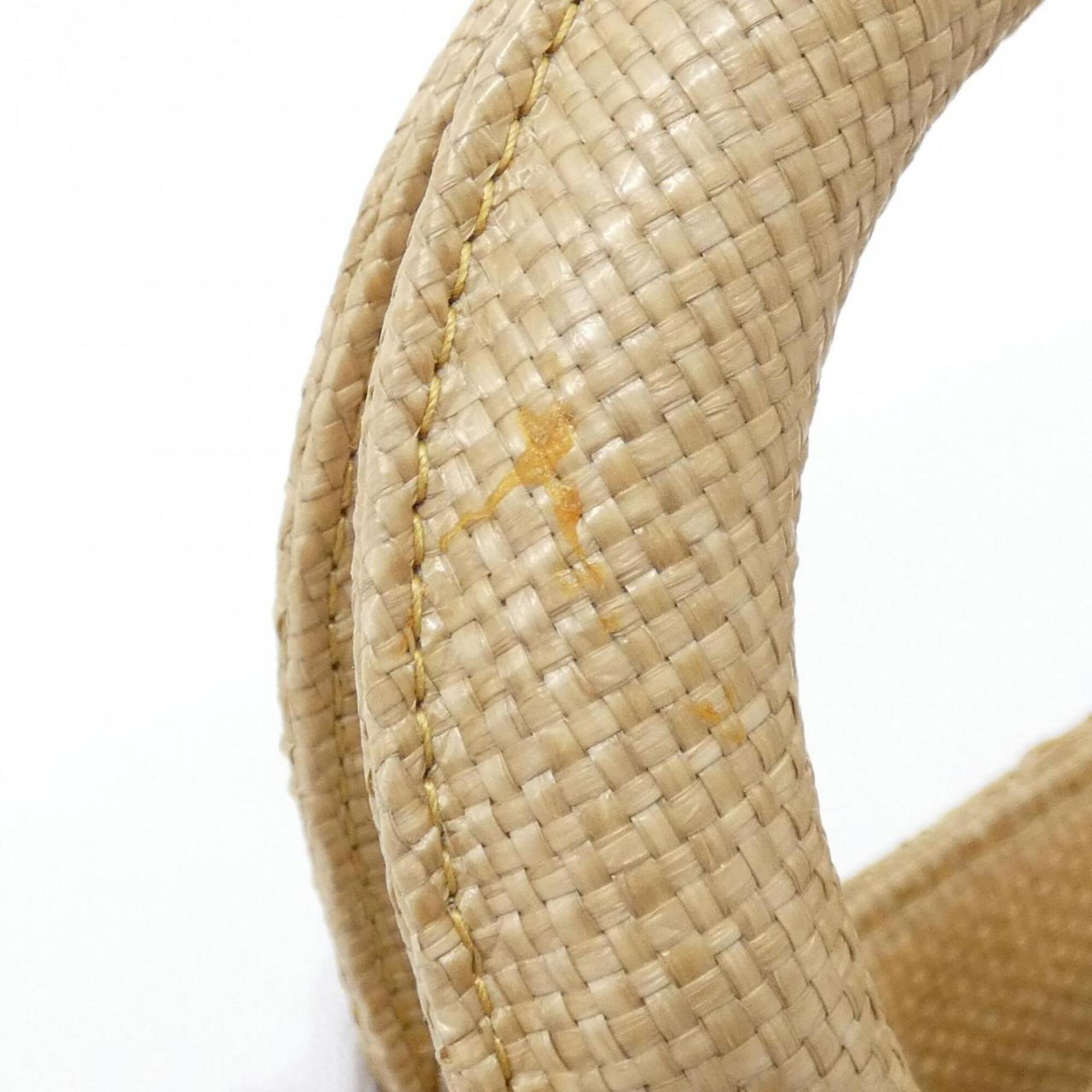 Christian Dior Beige Raffia Handbag (Pre-Owned)