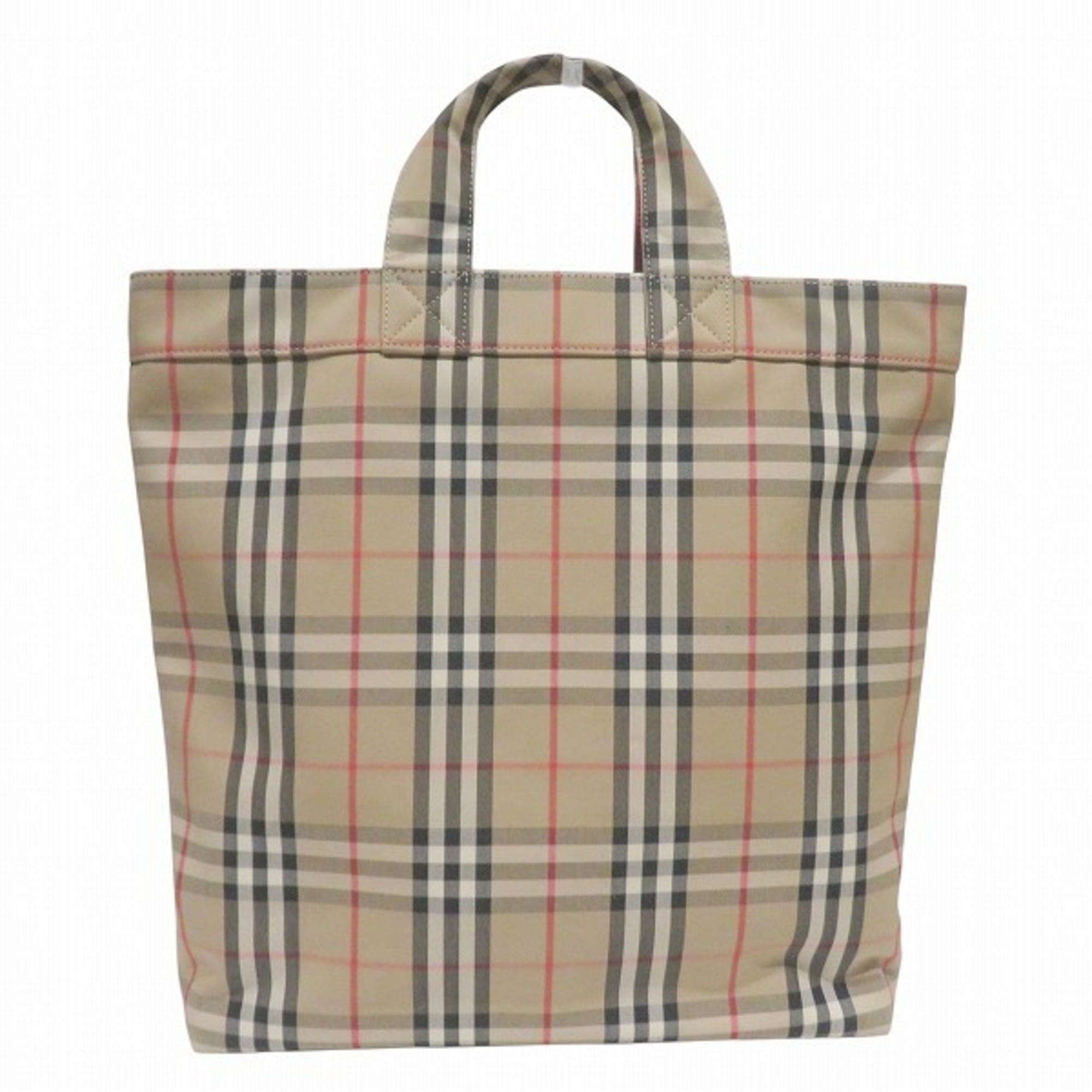 Burberry Beige Cotton Polyester Tote Bag (Pre-Owned)