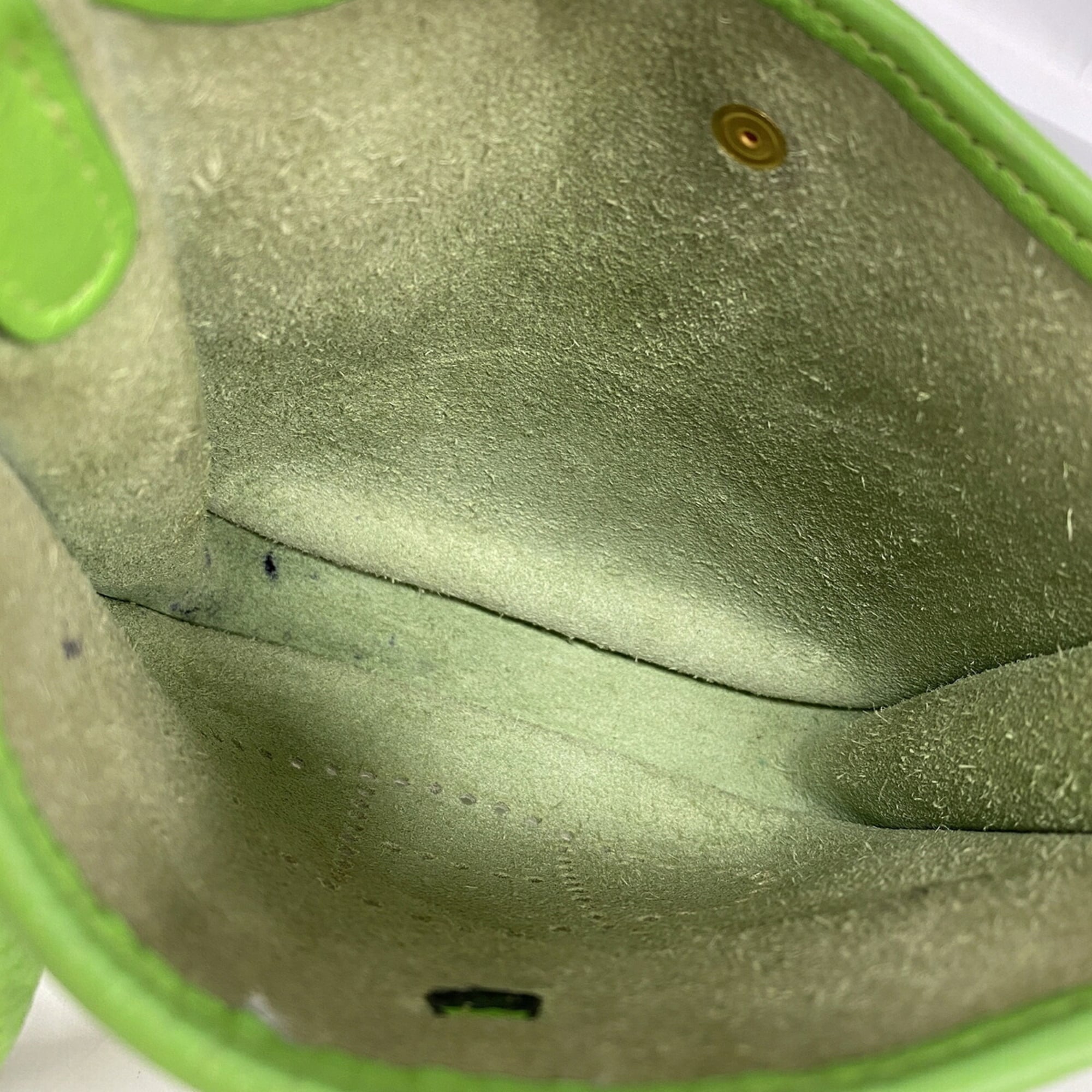 Hermes Apple Green Taurillon Clemence Leather Shoulder Bag (Pre-Owned)