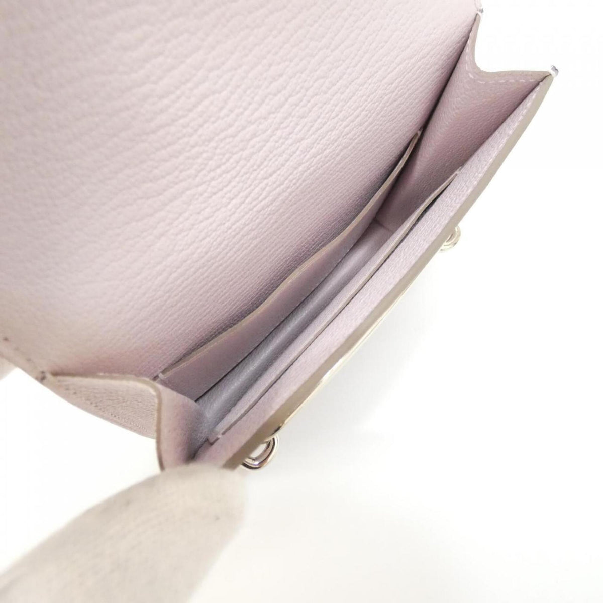 Hermes Pink Chevre Leather Coin Purse/Coin Case (Pre-Owned)
