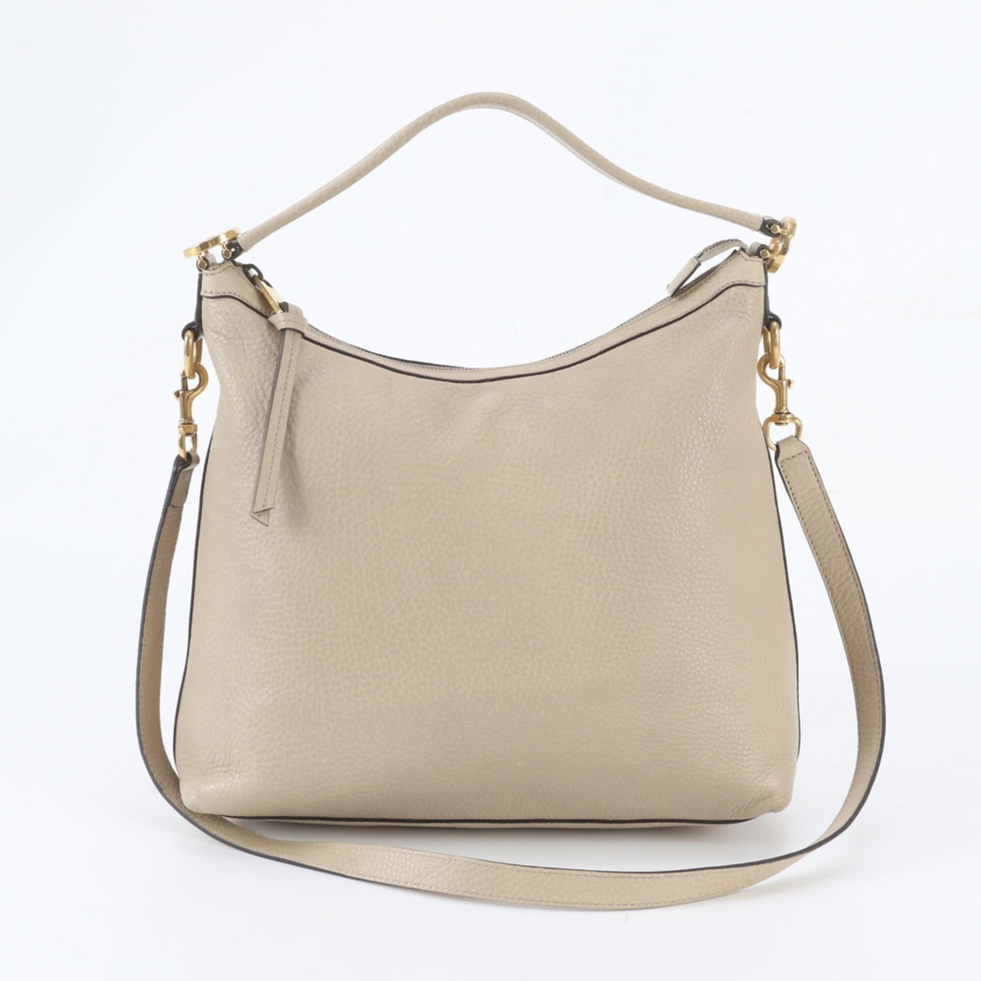 Gucci Miss Gg Beige Leather Handbag Shoulder Bag (Pre-Owned)