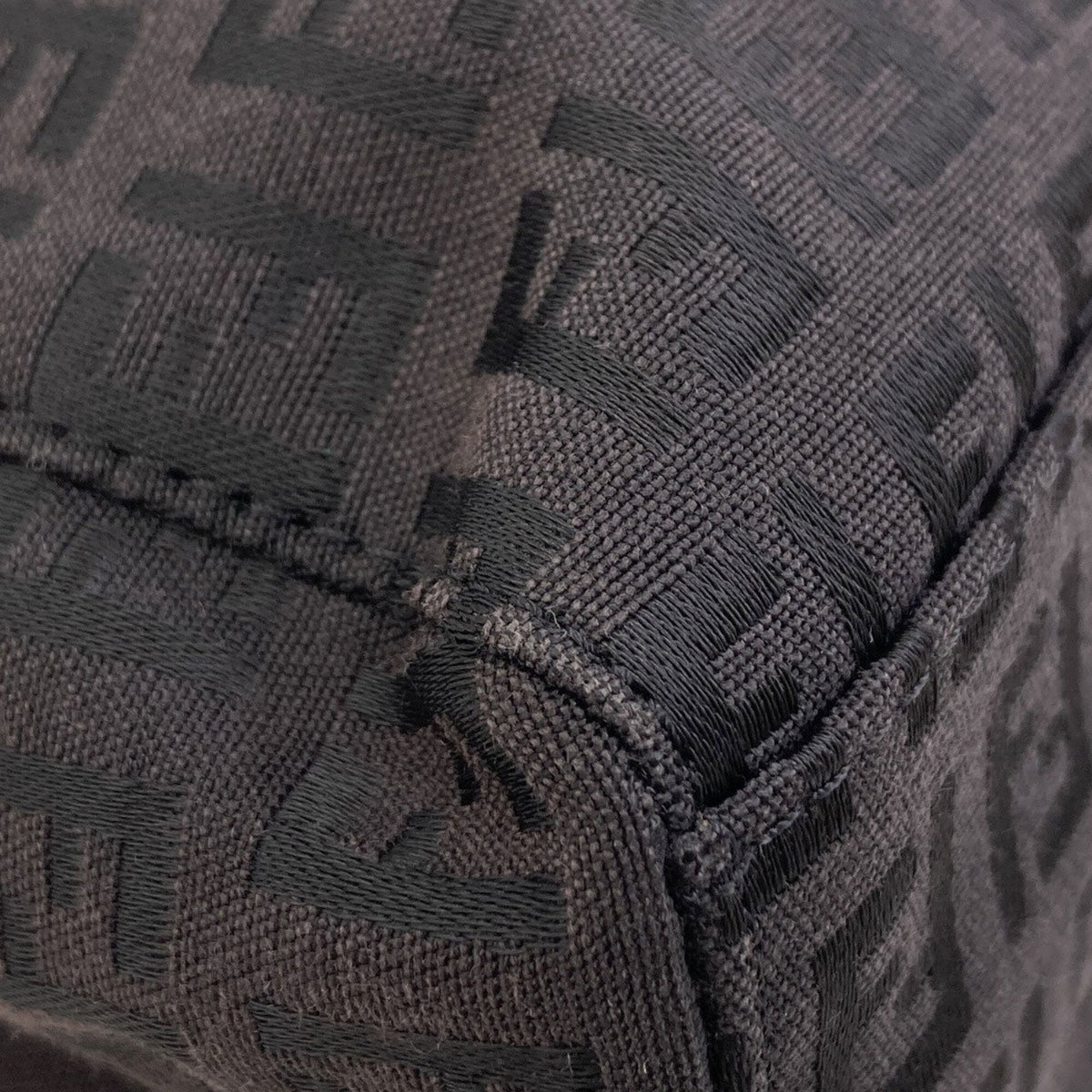 Fendi Black Canvas Handbag (Pre-Owned)