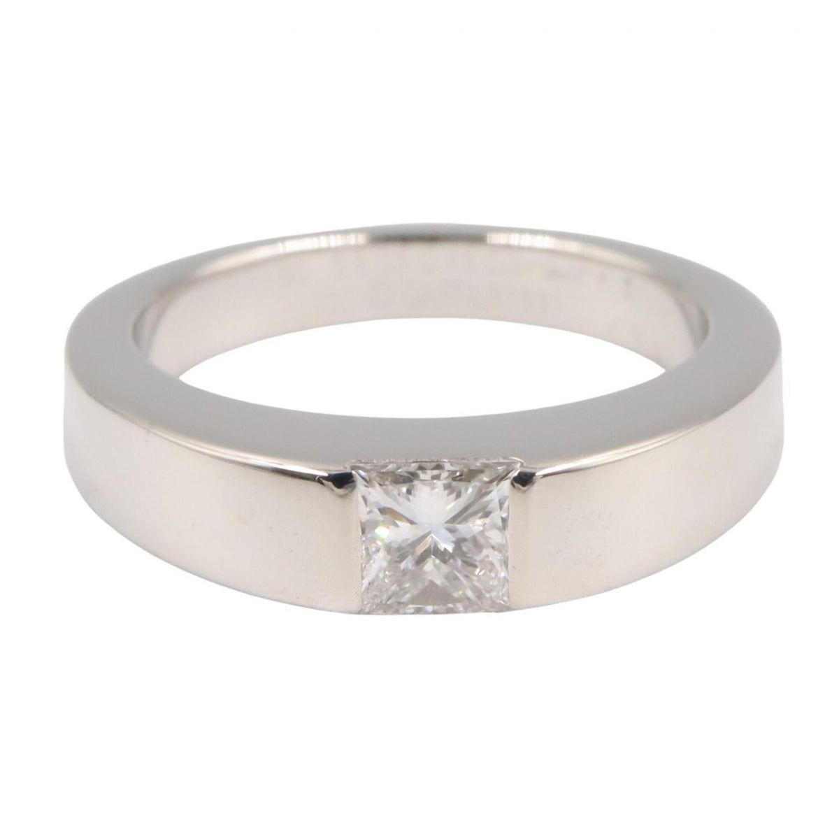 Cartier Silver Clear White Gold (18K) Band Ring (Pre-Owned)