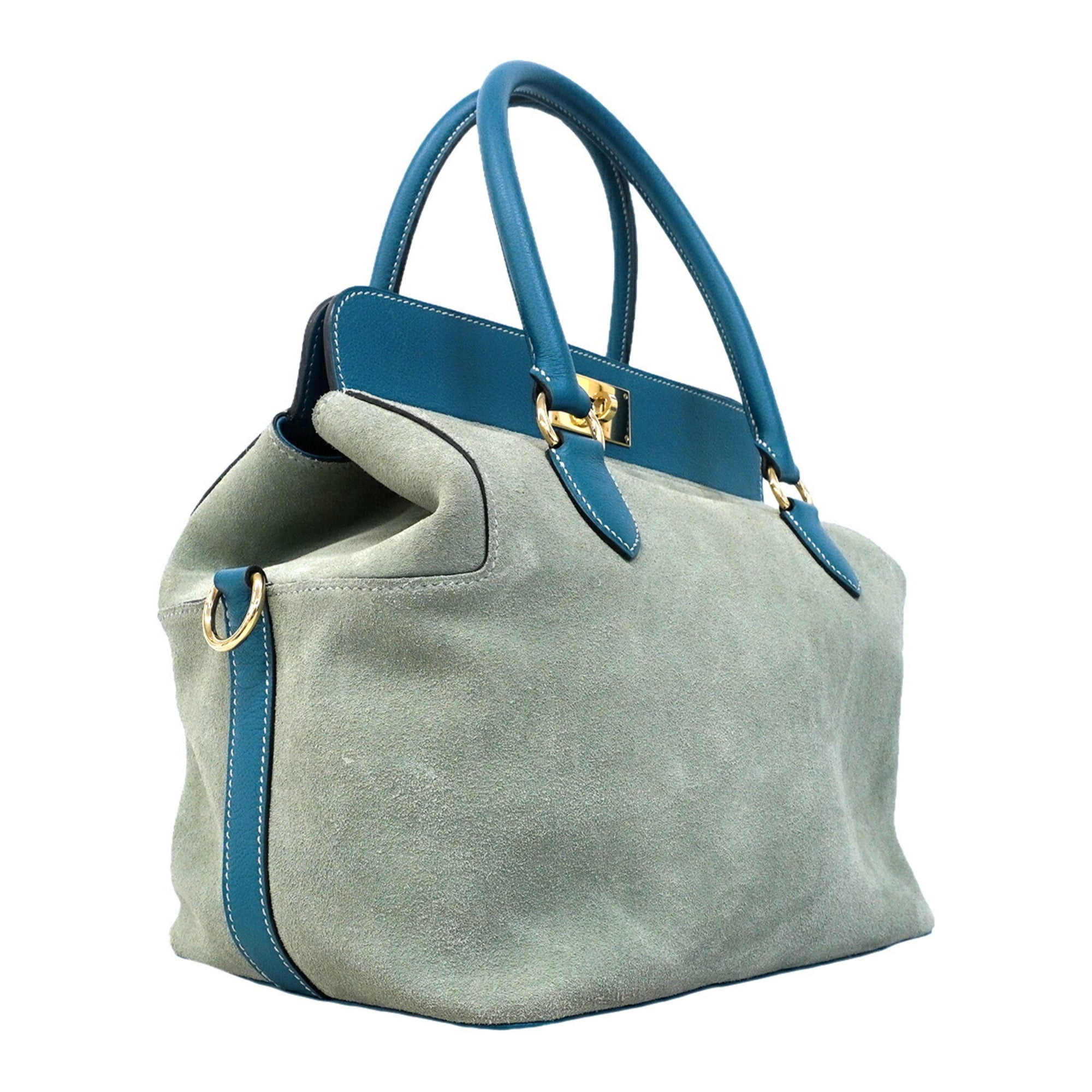 Hermes Blue Handbag (Pre-Owned)